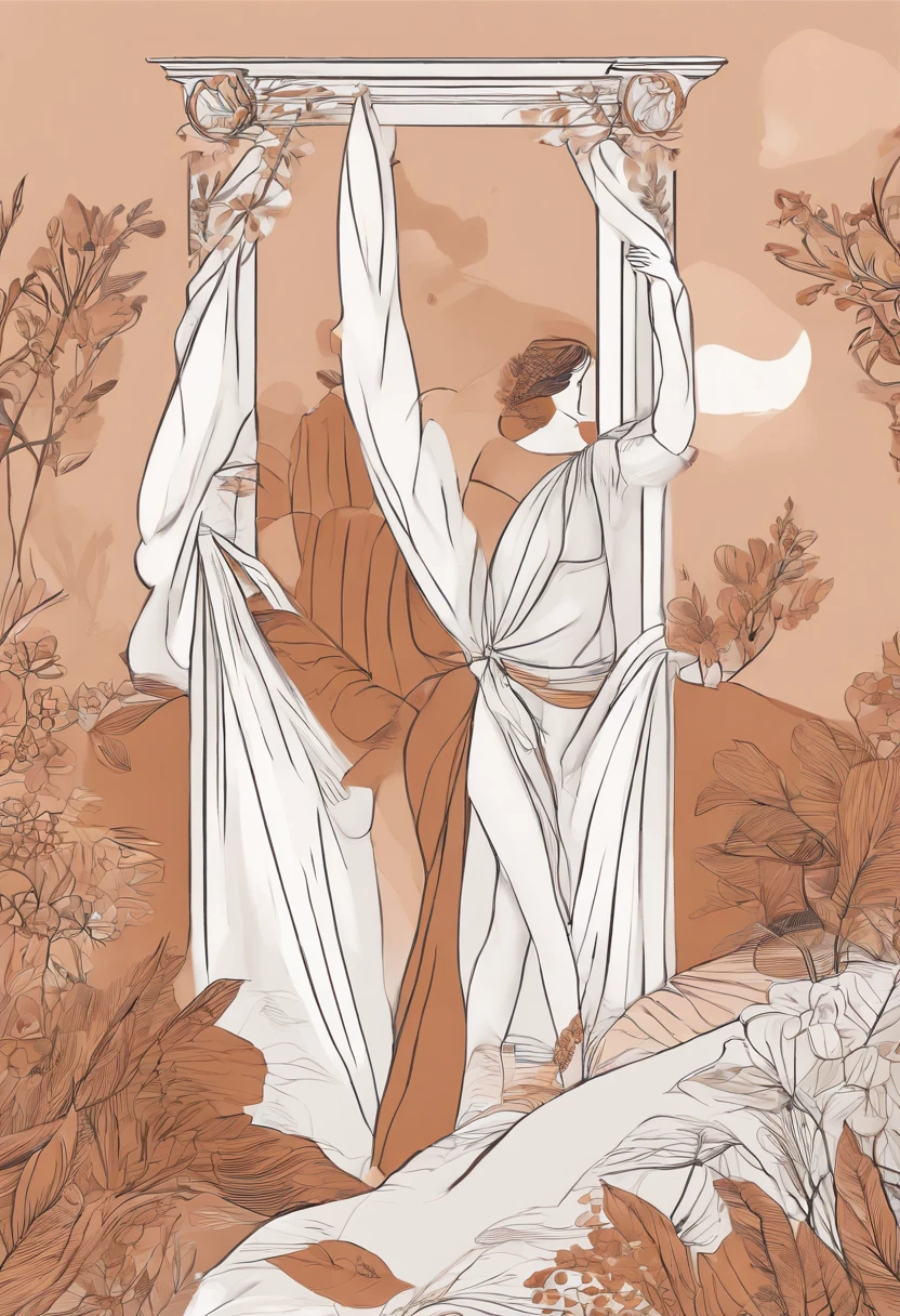 Créez une illustration moderne mettant en avant les culottes réutilisables. Privilégiez des courbes douces et des nuances apaisantes pour refléter l'innovation et la durabilité de ces alternatives menstruelles. Utilisez des tons naturels et ajoutez des détails subtils pour créer une atmosphère moderne et sereine. Évitez toute représentation humaine et assurez-vous que l'illustration est adaptée à un style graphique carré. 🎨✨
