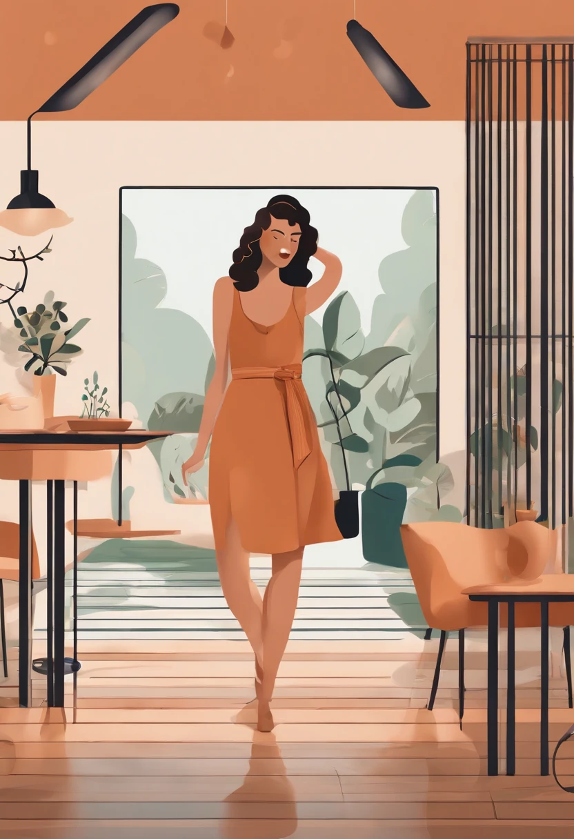 Créez une illustration moderne mettant en avant les culottes réutilisables. Privilégiez des courbes douces et des nuances apaisantes pour refléter l'innovation et la durabilité de ces alternatives menstruelles. Utilisez des tons naturels et ajoutez des détails subtils pour créer une atmosphère moderne et sereine. Évitez toute représentation humaine et assurez-vous que l'illustration est adaptée à un style graphique carré. 🎨✨