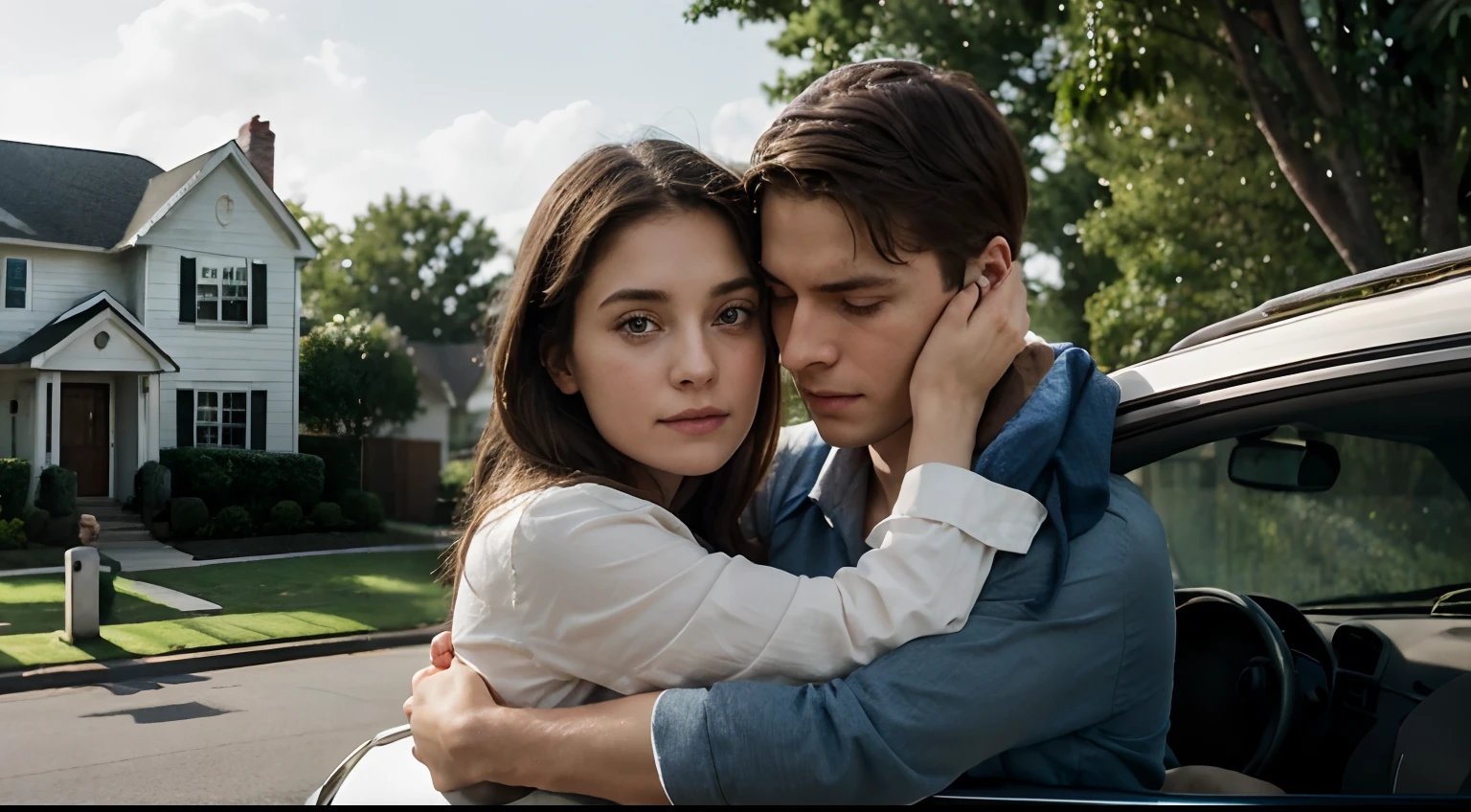 As Emily hugged George and Martha tightly, promising to write them letters and visit as often as she could, the Martins watched their dear neighbors drive away, their eyes glistening with tears.