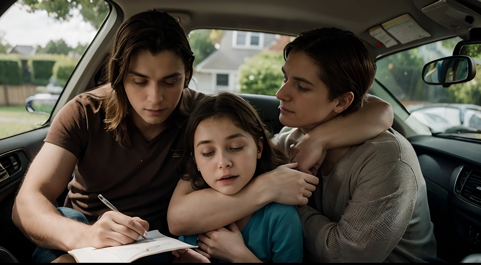 As Emily hugged George and Martha tightly, promising to write them letters and visit as often as she could, the Martins watched their dear neighbors drive away, their eyes glistening with tears.