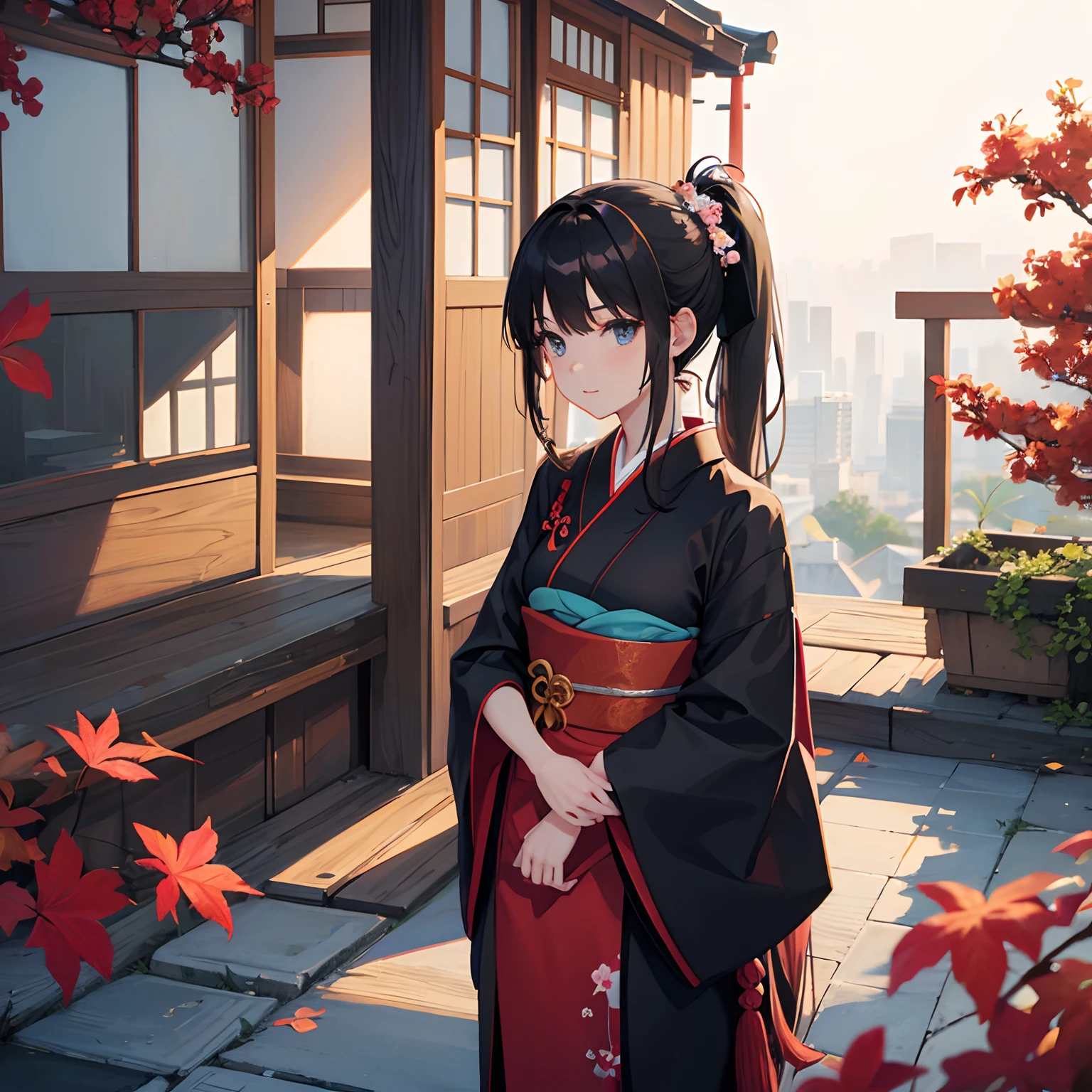 Adults Long ponytail Japanese dress