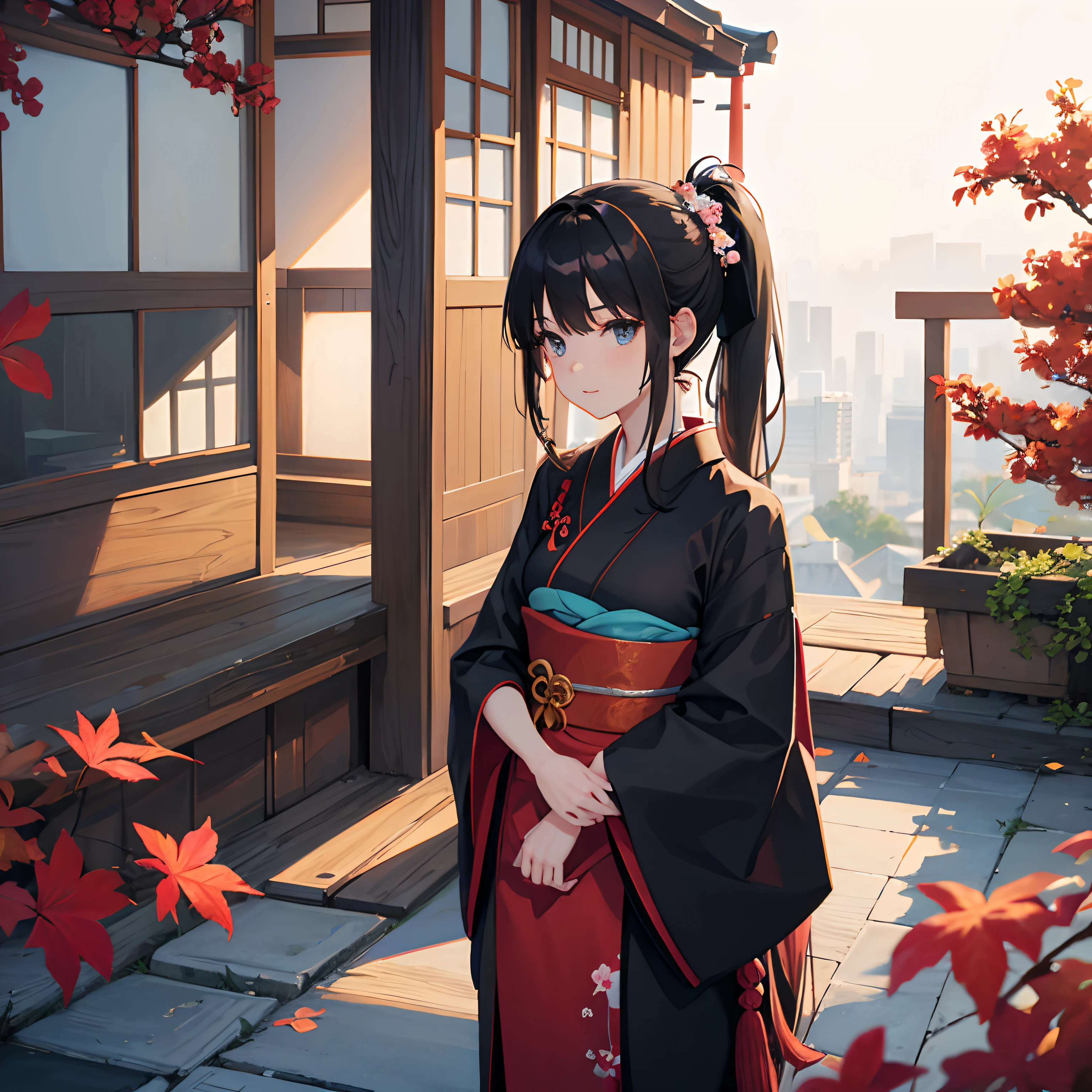 Adults Long ponytail Japanese dress