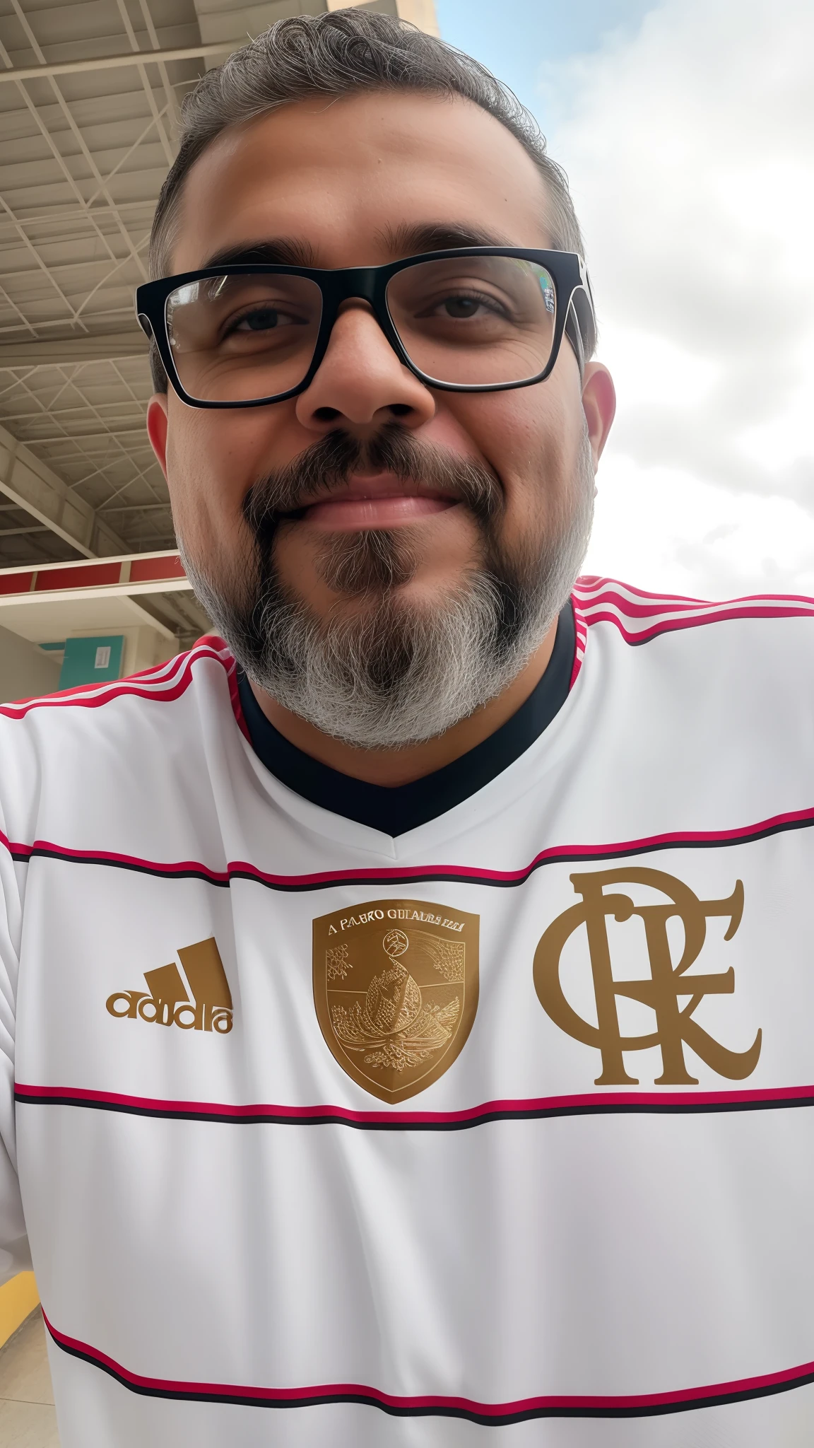 Man in glasses and beard wearing a shirt, In Sao Paulo, gui guimaraes, david rios ferreira, tirado no iphone 14 pro, tirado no iphone 1 3 pro, Fotografia selfie 8k, inspired by Antônio Parreiras, Tiro no iPhone 1 3 Pro, Camilo GC, Carmelo Blandino