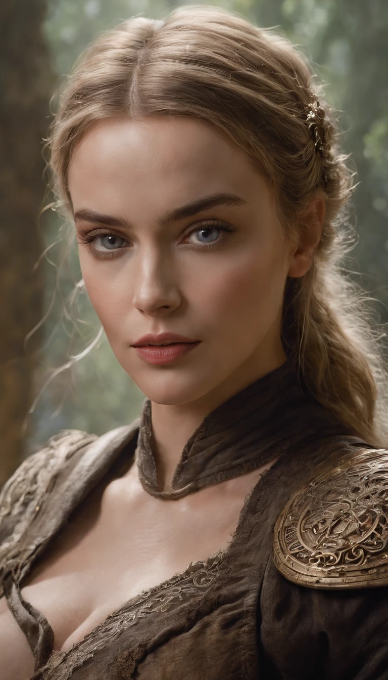 Margot Robbie as a beautiful steampunk woman, (full bodyesbian), Ultra-detailed eyes, Ultra-detailed body, nice and perfect face，Smooth skin ice, Stunning female body, ((Ultra-thin pointer)), Masterpiece Concept Fantasy Art, trending on artstationh, Hyper-detailed, Digital art, illusory engine, 32K, Ultra HD, centred in image, Luis Royo（Luis Royo）and Artgerm and Greg Rutkowski（Greg Rutkowski）and Alphonse Mock（Alphonse Much）of works