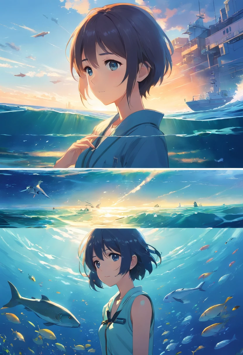 Story-filled marine illustrations