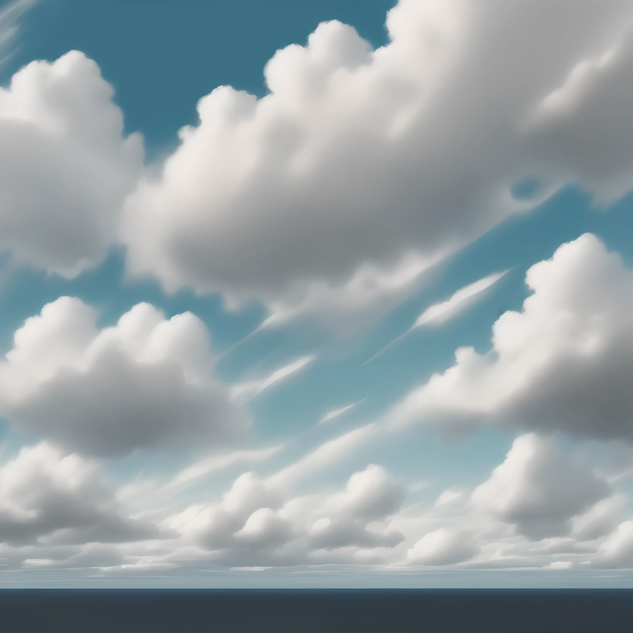 Nuages peinture abstrait