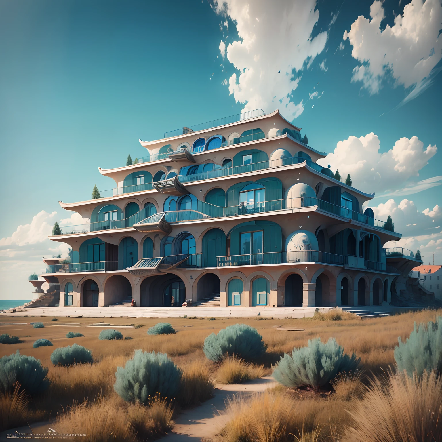 A masterpiece of architecture "Cheloveynik", surrealism --auto --s2