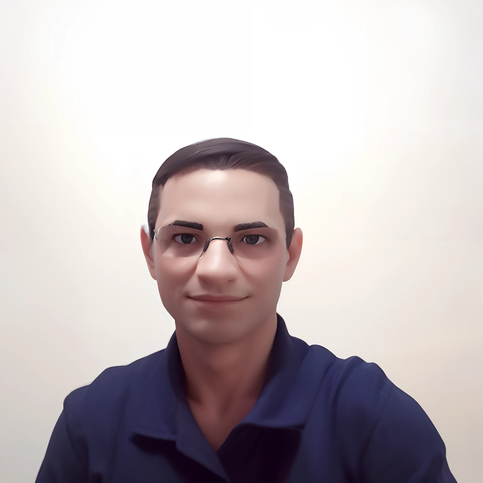 Homem na zona rural, olhos castanhos, glasses, Feliz