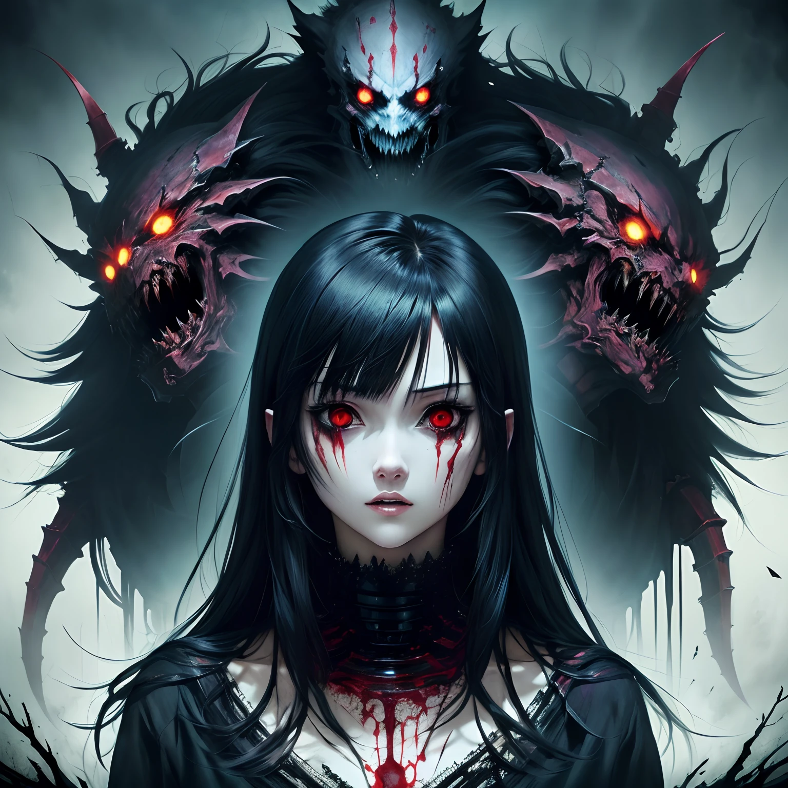 anime horror monster the less human the better