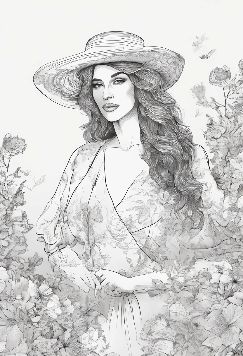 (masterpiece, best quality:1.6), white lace dress, cowboy shot, thighs, beautiful girl, (flowers, many small white petals:1.3), garden, blue sky, looking at viewer, small waist, official art, raw photo, incredibly absurdres, facelight, dynamic lighting, cinematic lighting, ultra realistic, highres, photography, sharp focus, highest detailed, extreme detailed, ultra detailed, finely detail, extremely detailed eyes and face