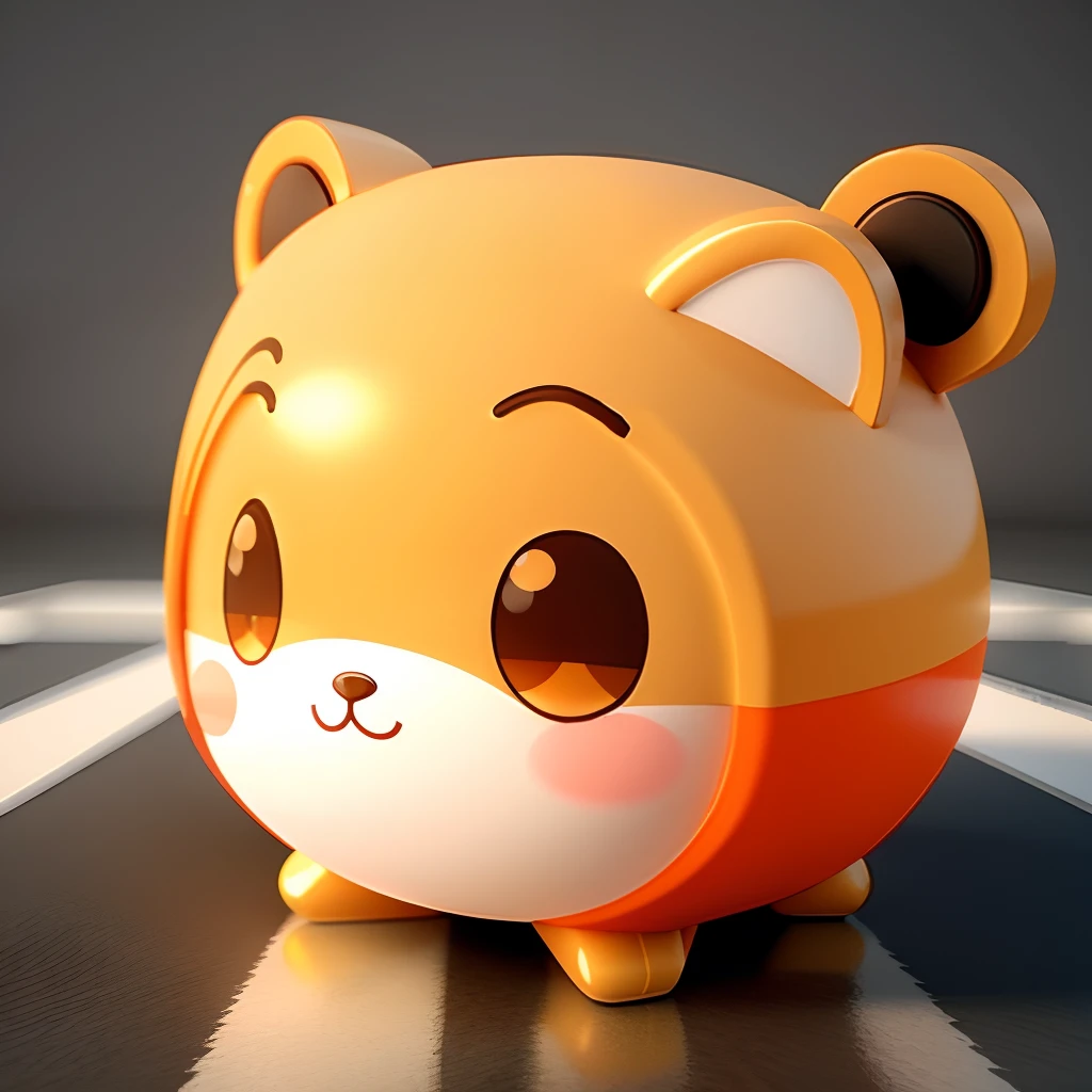 Cute cartoon anime Q version art mascot without background 3D