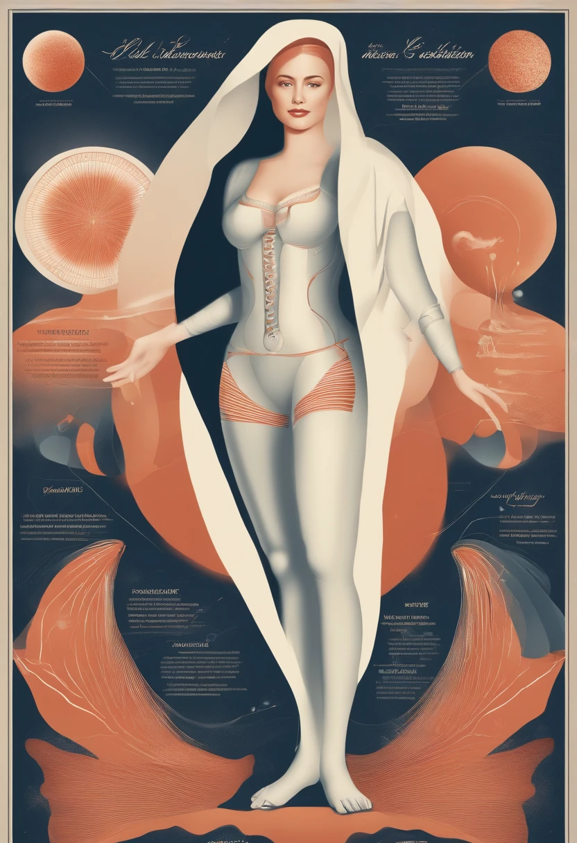 Concevez une illustration illustrant les aspects scientifiques des culottes menstruelles. Mettez en avant la technologie d'absorption, la conception anatomique et les éléments écologiques. Optez pour un style d'illustration moderne avec des éléments graphiques représentant la science et l'innovation. Évitez les détails trop réalistes et privilégiez des formes épurées et des nuances de couleurs représentant la sophistication de la science derrière ces sous-vêtements révolutionnaires.