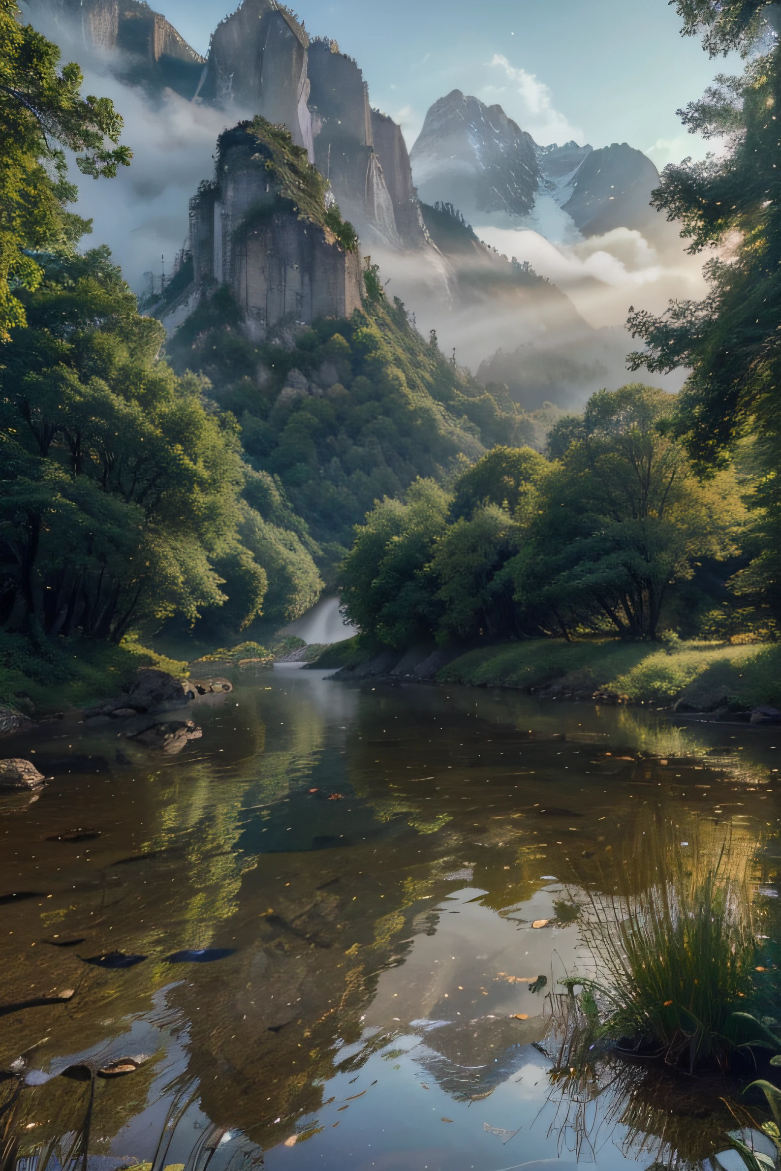 (best quality,4k,8k,highres,masterpiece:1.2),ultra-detailed,(realistic,photorealistic,photo-realistic:1.37),landscape,mountains,valleys,magical forest,enchanting colors,fantasy world,Sauron's castle,majestic rivers,picturesque waterfalls,misty atmosphere,pristine nature,ancient ruins,mythical creatures,mystical fog,divine light,legendary landscapes,peaceful serenity,magical beings,ethereal beauty,elven architecture,epic adventure,mesmerizing vistas,spectacular sunset,captivating beauty,enchanted world,cosmic power,forgotten realm,fairy tale setting,hidden treasures,enchanted realm,mythical scenery,historic landmarks,enchanted atmosphere,fantastical charm,majestic grandeur