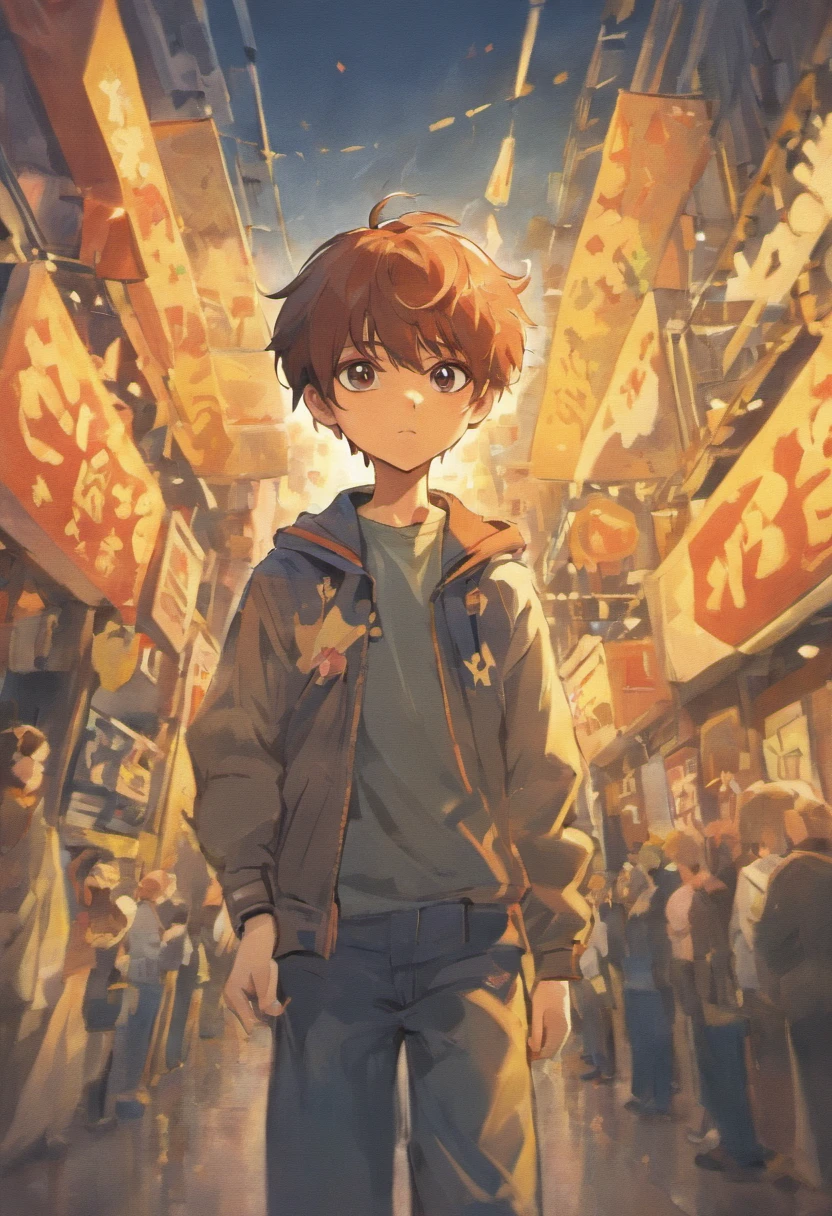Image of a boy for a story in a YouTube video in Pixar format, He's the little allabester, He's the class leader, He's outgoing, Playful and gets up for a lot of things, cabelo curto