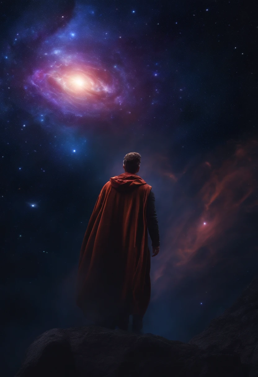 Wiccan wielding cosmic powers in the vastness of space, 8k ultra | |