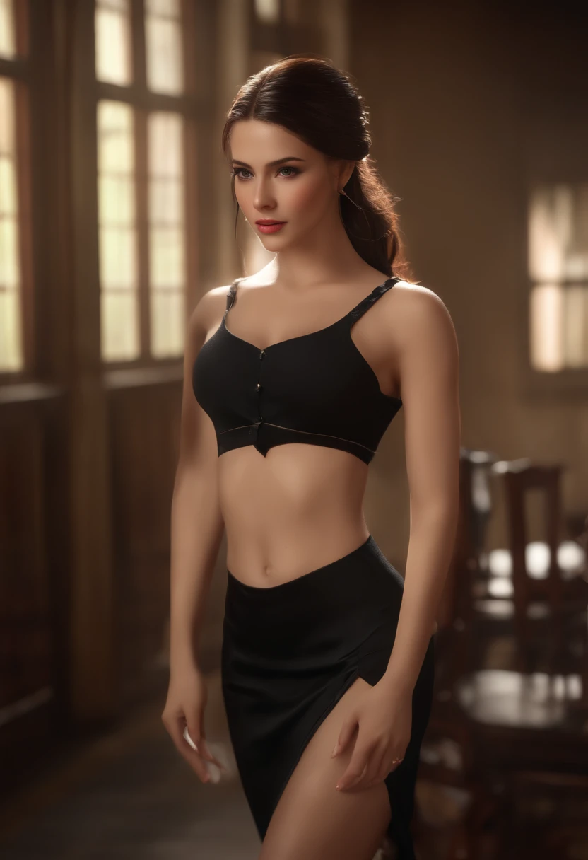 (fotorrealista:1.4),best quality,Realistic, master part, um extremamente delicado e bonito, CG,extremamente detalhado ,Altas, extremamente detalhado, 1girl, Tifa_Lockhart, detalhada bonita,corpo inteiro, Realistic,Roupas japonesas, belos olhos vermelhos detalhados, luz no rosto, Cinematic lighting,,