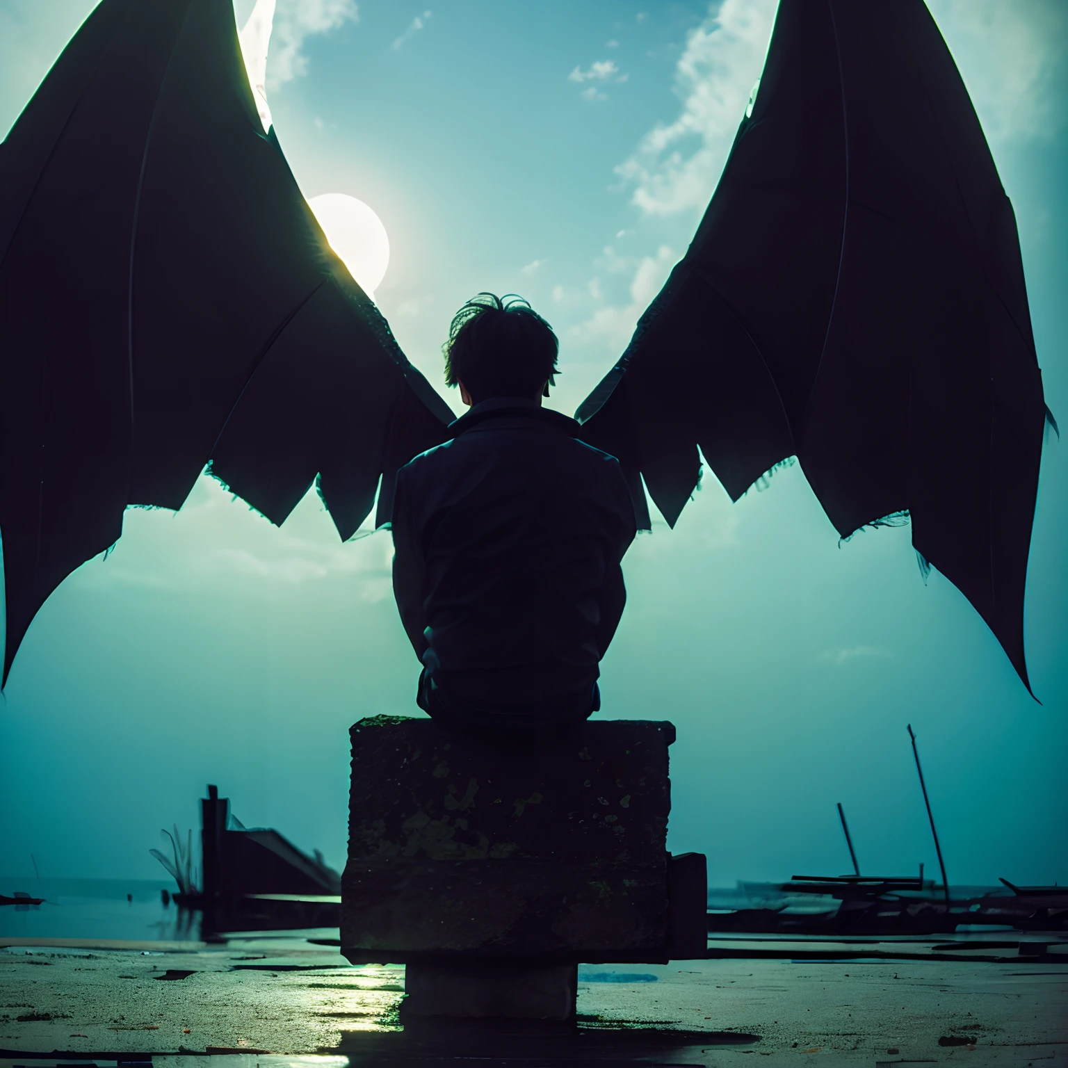 Man who sat down wingspan Ruins natta The large 1 moon murky murky