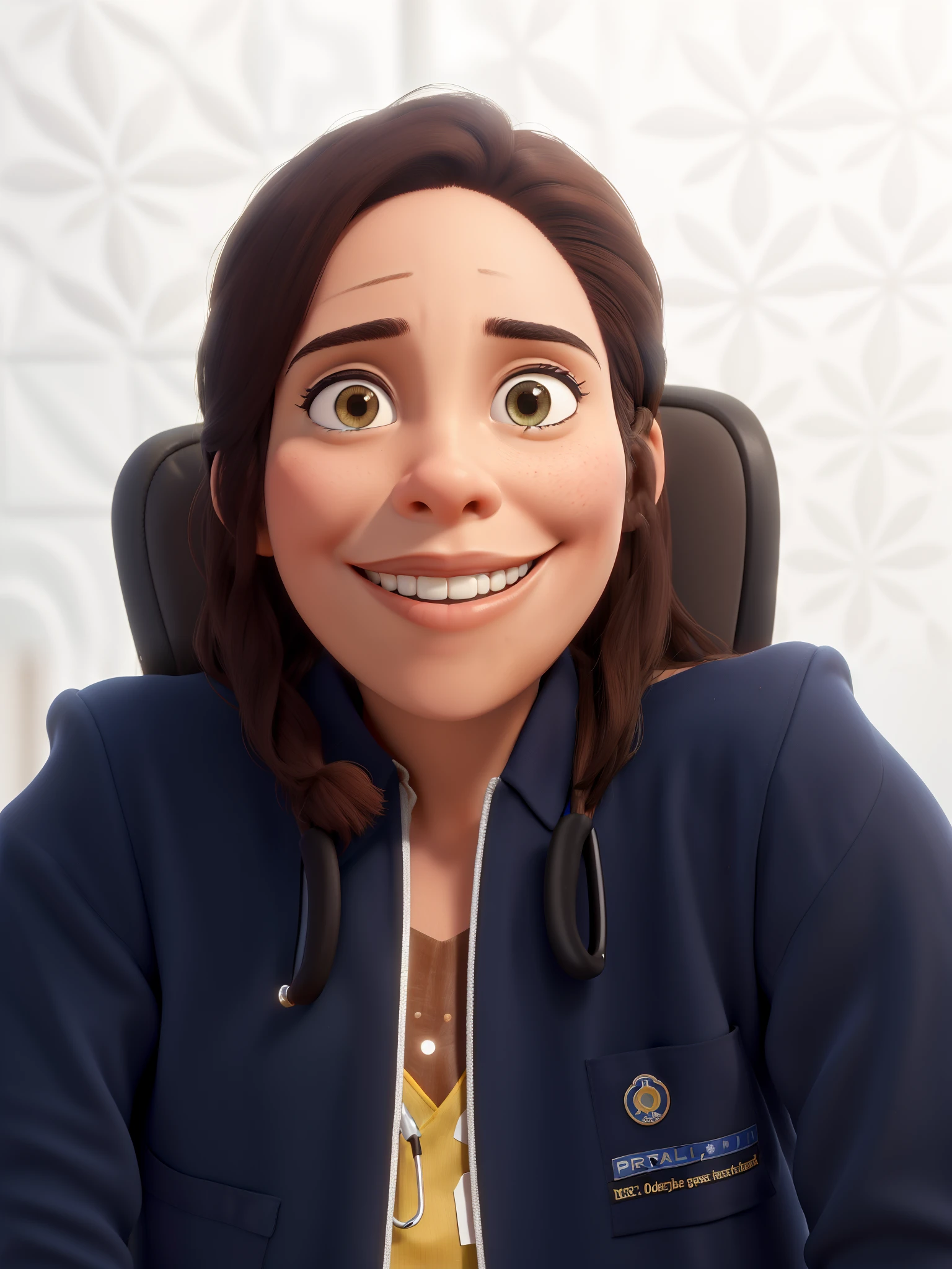 Obra-prima, de melhor qualidade, Brown Skin Doctor and Straight Hair, Family and Community Physician, SUS, Brasil, stethoscope, Basic Health Unit, alta qualidade, cinematic picture