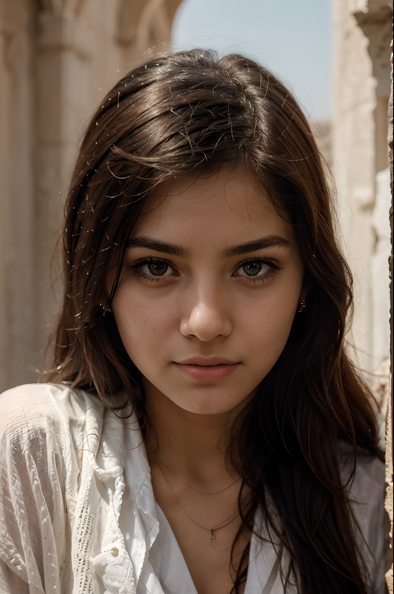 a portrait of a Girl from Saudi Arabia
