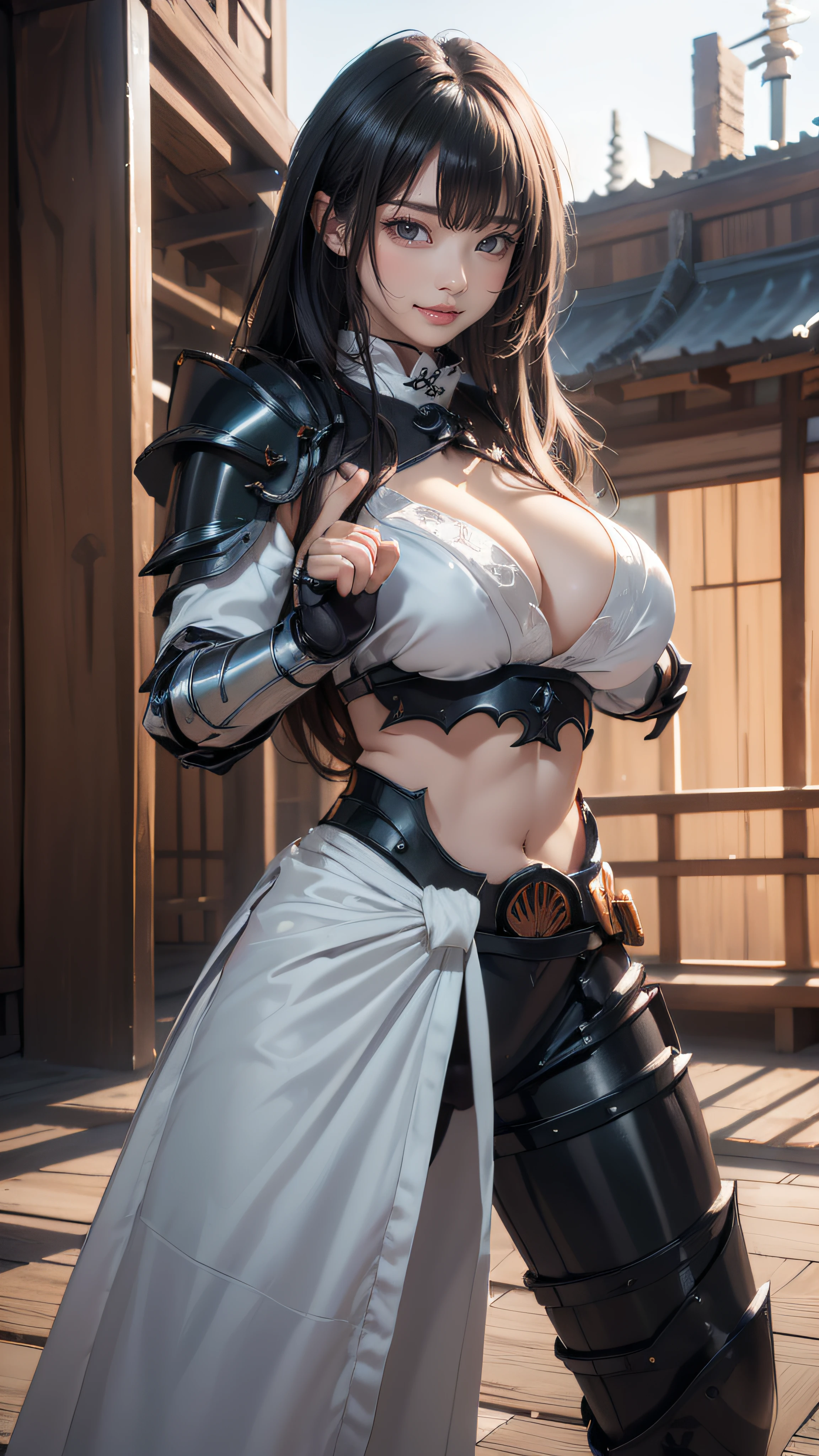 ((1girl:1.5),beautiful breasts,large breasts,dark skin,(pointy breasts),(erect nipples)),((realistic:1.2),8k,ultra HD,high resolution,best quality,masterpiece,(Sense of presence:1.5),(Dynamic:1.5),(bold:1.5)),(thin hair:1.8),(straight hair:1.5),(Swept long bangs:1.5),(extra light coppery amber hair),((hair over one eye:1.2)),(clothed:1.5),leather boots,(asymmetrical carbon knight armor:1.5),(embroidered white china clothes:1.5,(long silk sarong)),((battoujutsu stance:1.5),long spear),(coliseum)