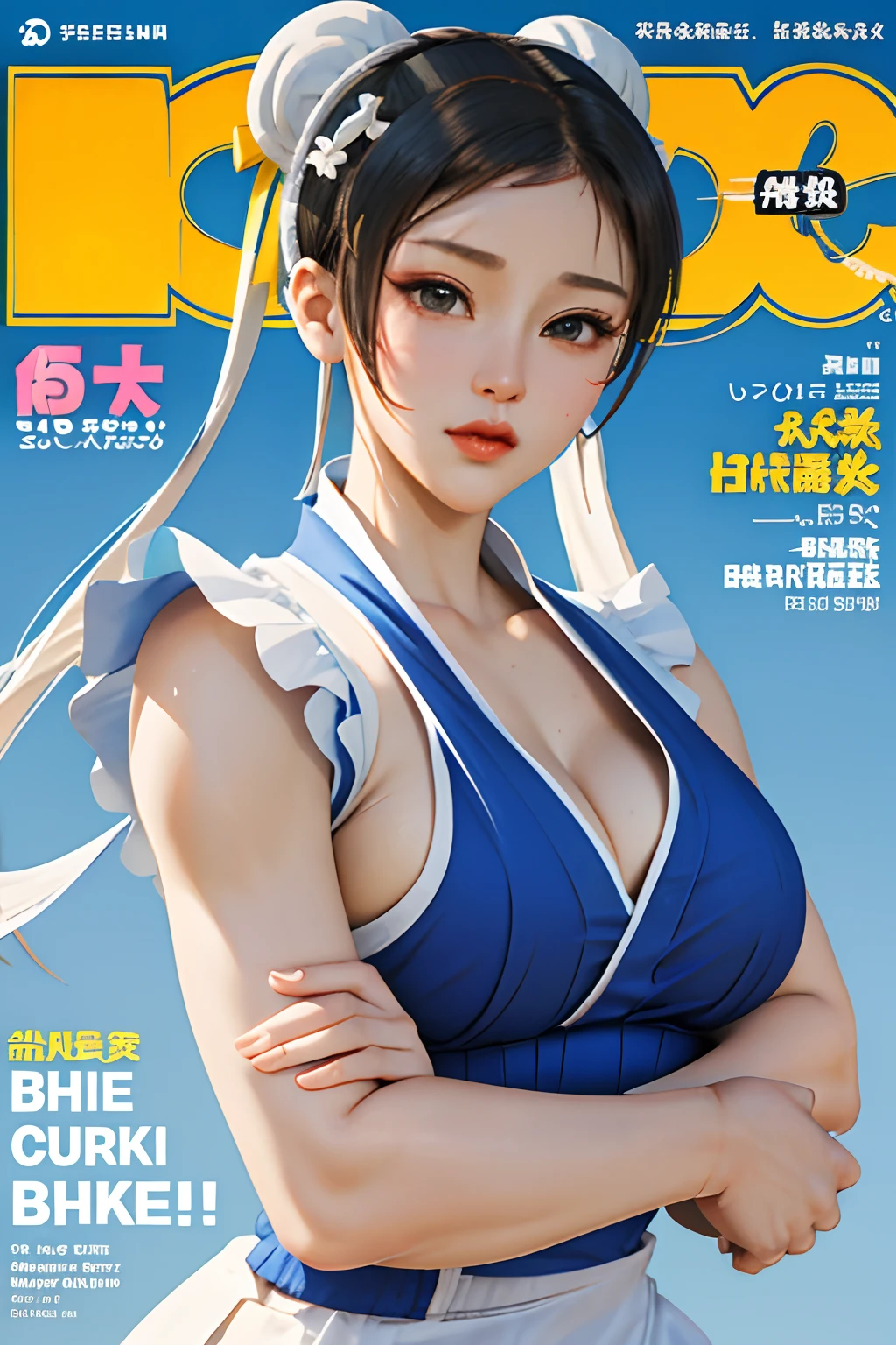 NSFW, 8K,ultra high definition,(masterpiece:1.2, best quality), (magazine cover), (많은 텍스트가 포함된 다채로운 magazine cover),fascinating, elegant, Trend, trend, radiant, head turner, dazzling, elaborate, very cool, dramatic, brave, ((swedish model)), ((((white hair)))), It shows off her enhanced look perfectly... She has perfect makeup, (((((saggy big breasts,hbig breasts,Sexy))))), 그리고 is striking a sexy, erotic pose), Her body is perfectly toned, sunny beach background, (very detailed:1.2)((((100%all nude,Lots of pubic hair)))),((red lipstick)),Blue Eyes,(Very long ponytail),((((bust,bust)))),