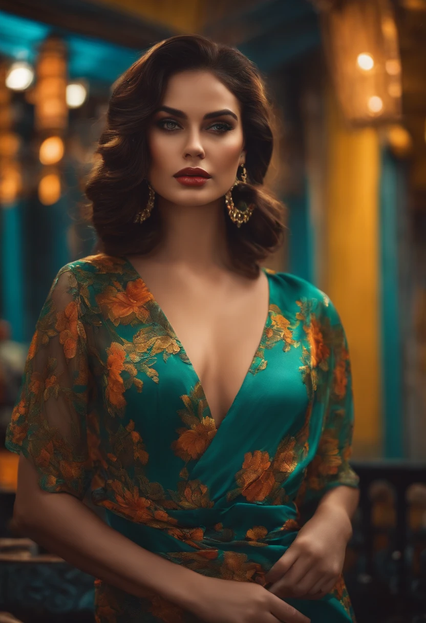 uma mulher android  com uma fita cola na boca