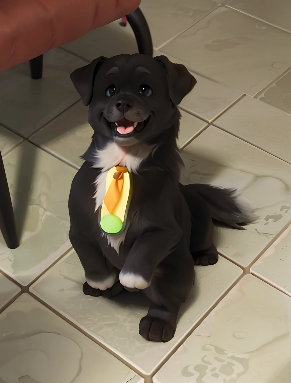 adorable cute dog in pixar style, Disney style, pixar animation, character design, renderman, cozy lighting