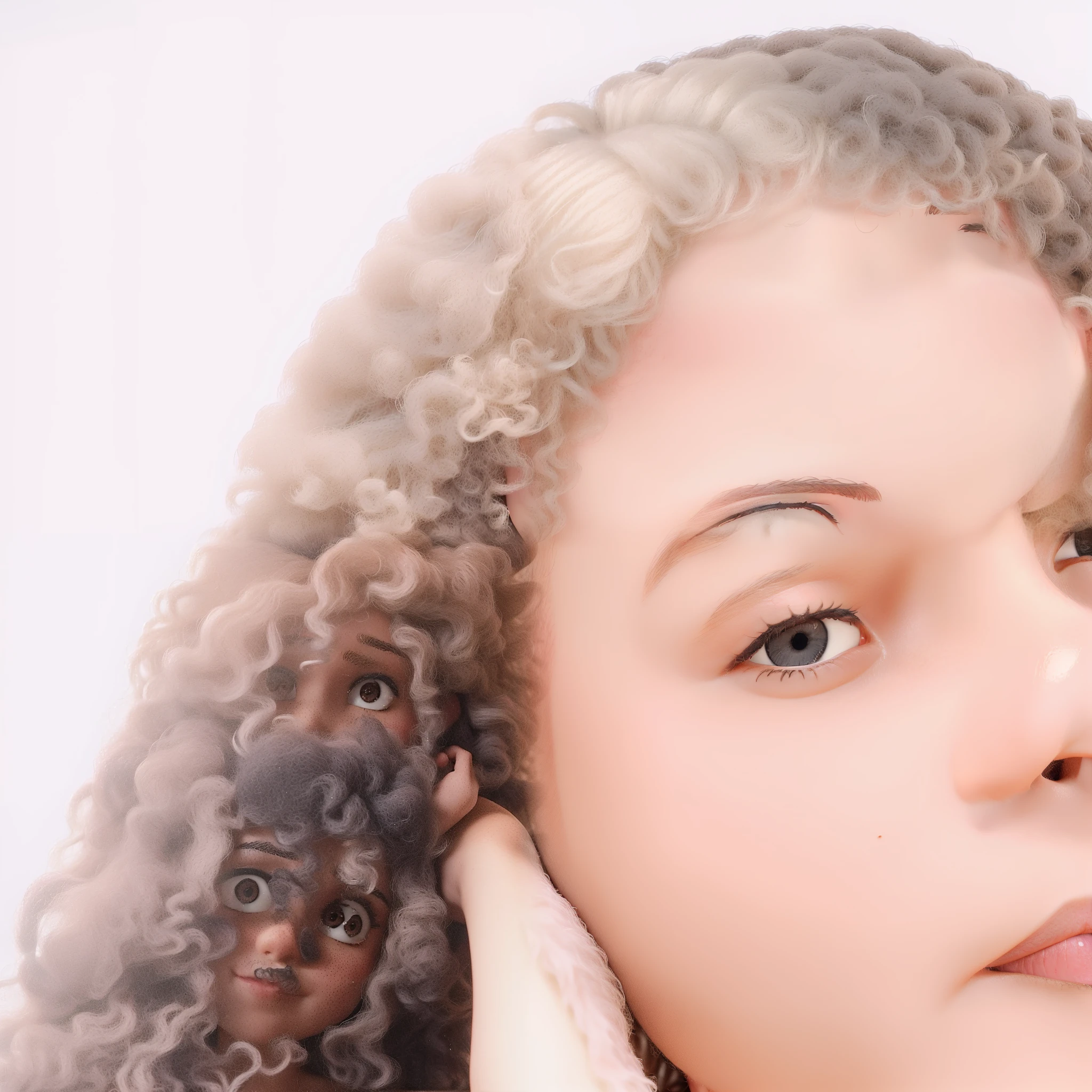 there is a woman with curly hair posing for a picture, Violeta Myers, foto de uma mulher negra, Malika Favre, seu rosto emoldurado com cachos, taken in the early 2020s, Anos Imane, imagem de perfil, com longos cabelos cacheados, Alanis Guillen, foto de perfil headshot, com pele parda, foto da mulher jovem