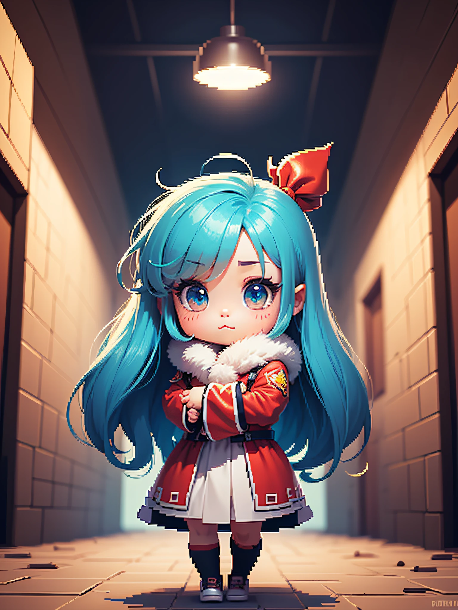 Chibi character pixel art, beautiful detailed pixel art, hyper detailed pixel art, conceptual pixel art, high quality pixel art, high quality pixel art, high quality pixel art, dynamic lighting, colorful, high contrast colors, Pixel art style, Pixel art:3, 4k, beautiful