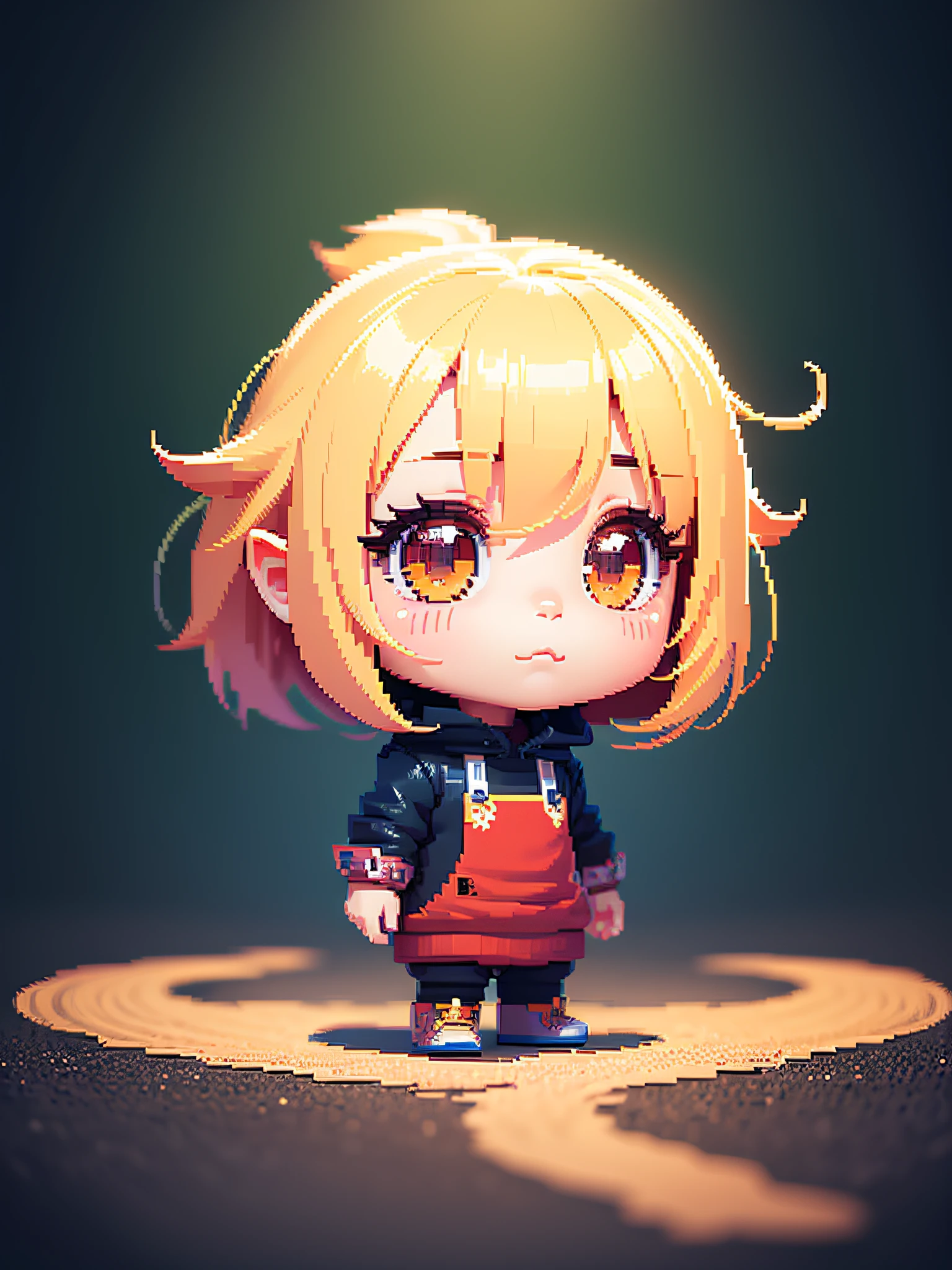 Chibi character pixel art, beautiful detailed pixel art, hyper detailed pixel art, conceptual pixel art, high quality pixel art, high quality pixel art, high quality pixel art, dynamic lighting, colorful, high contrast colors, Pixel art style, Pixel art:3, 4k, beautiful