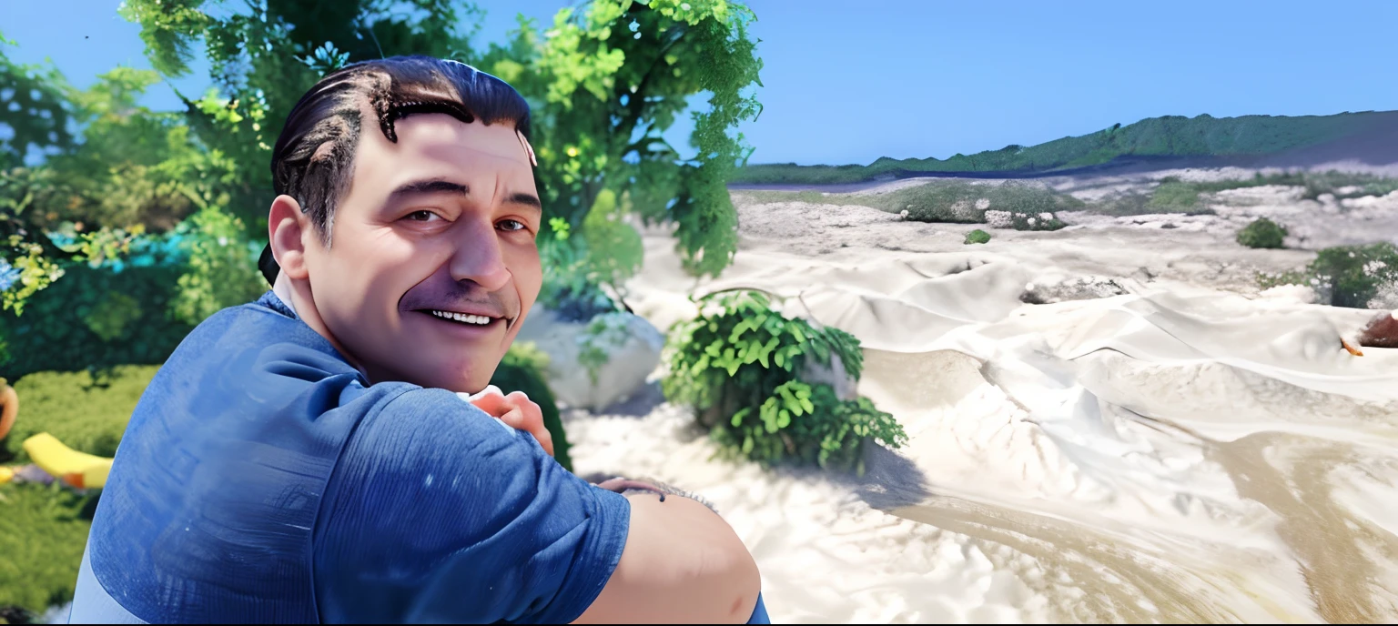 personagem dos desenhos animados de um homem com cabelos pretos e uma camisa azul, animation character, Caractere estilizado, animation style rendering, 3D estilizado, Arnold Maya render, 3 d render stylized, toon render keyshot, Personagem 3D, Personagem 3D, 3d rendering stylized, 3 d character render, personagem de desenho animado, Personagem de close up, Pose de personagem, (Estilo Pixar) (master part:1.2) (Bokeh) (best quality) (pele detalhada) (textura detalhada) (8k) (argila) (Cinematic lighting) (foco nítido