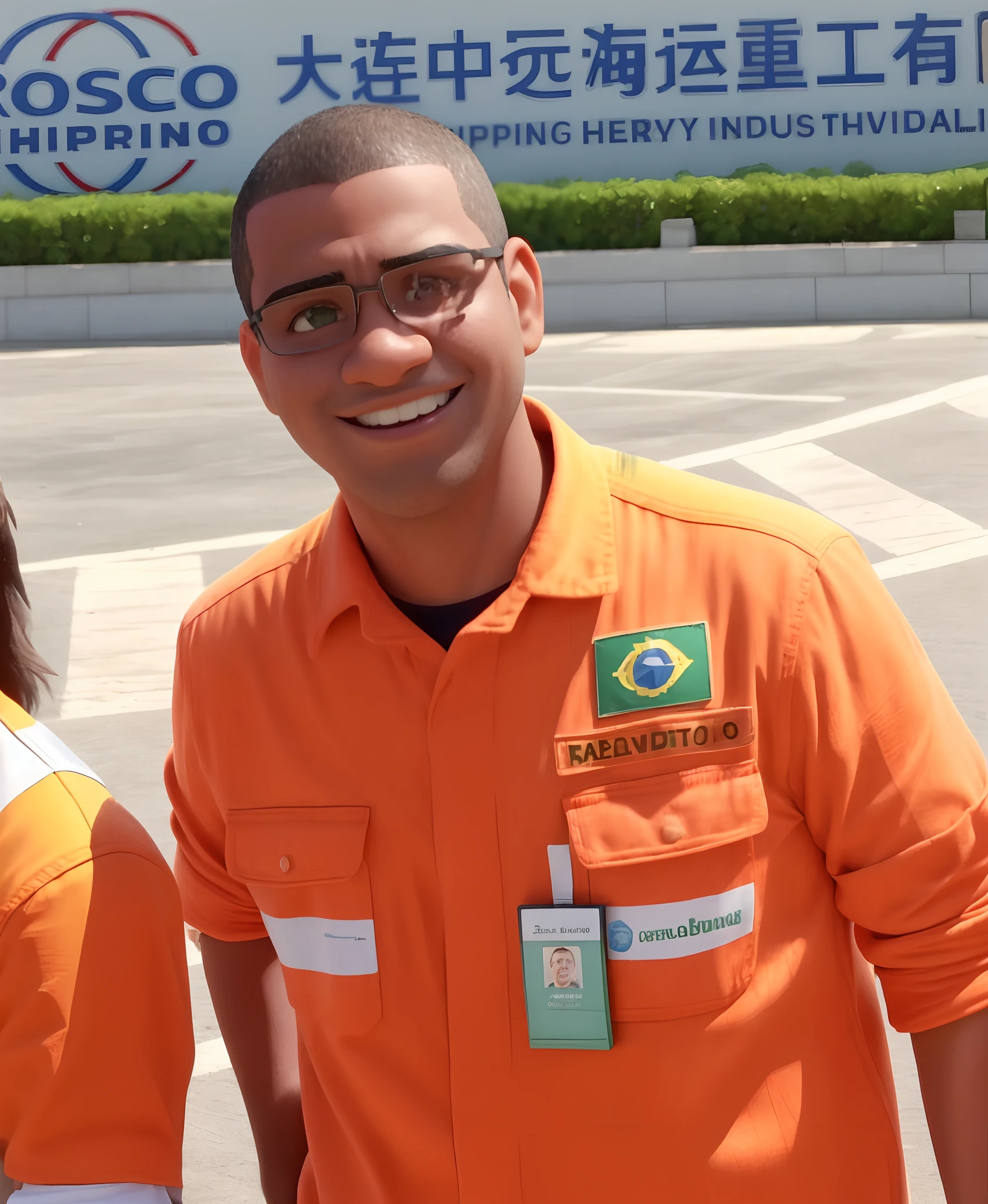 there are two people standing in front of a building with a sign, icaro carvalho, david rios ferreira, carmelo blandino, caio santos, dan dos santos, Henry Alvim Correa, federico pelat, valter de morais, andrea rocha, ronaldo nazario, ronaldo nazario fenomeno, brazilian ronaldo