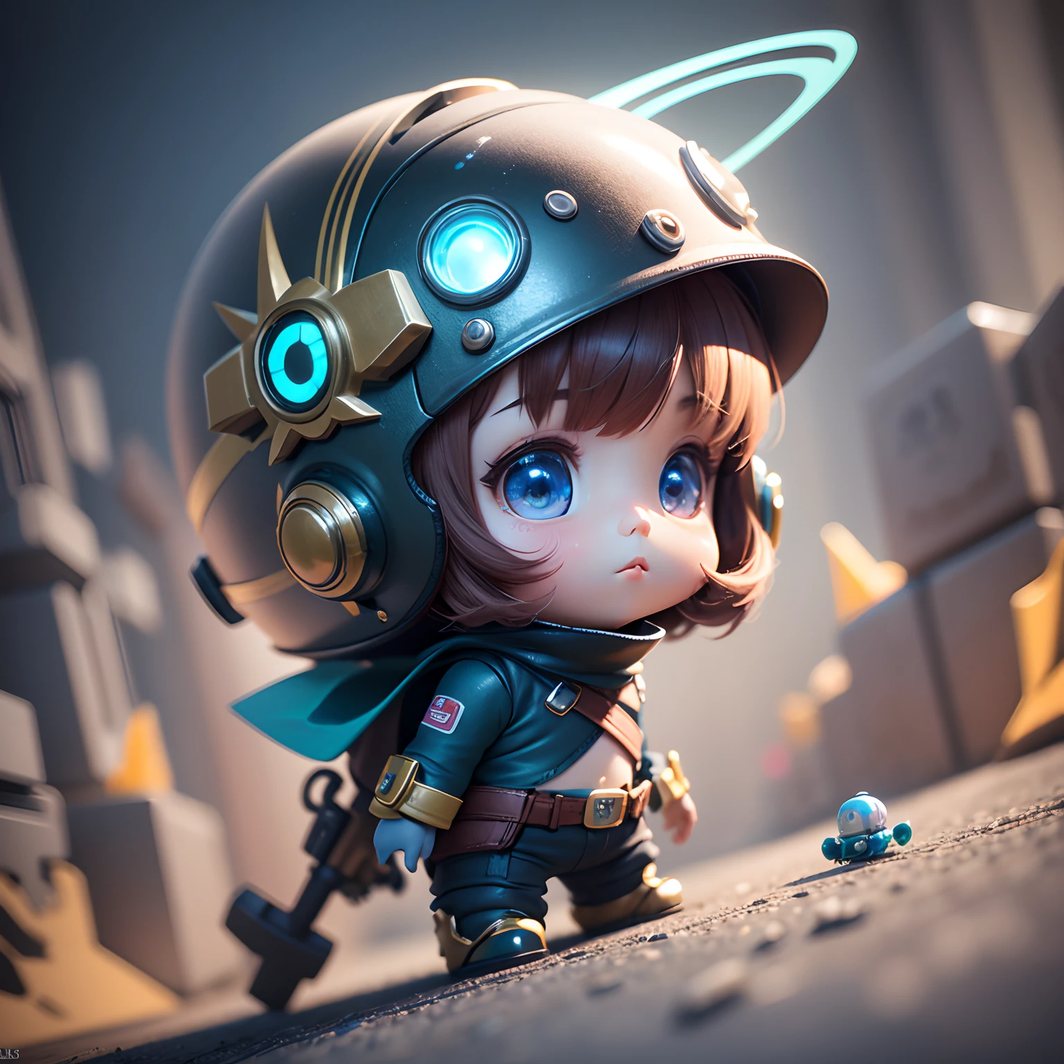 There is a little doll with helmet and helmet,Cute 3d render,Little space princess,Avatar anime capsule boy,Cute 3d anime boy rendering,3D rendering is procedural,3D anime render character art 8K,lovely digital painting,3D style,Cute detailed digital art,Male explorer mini cute boy,Super detailed rendering,sci-fy