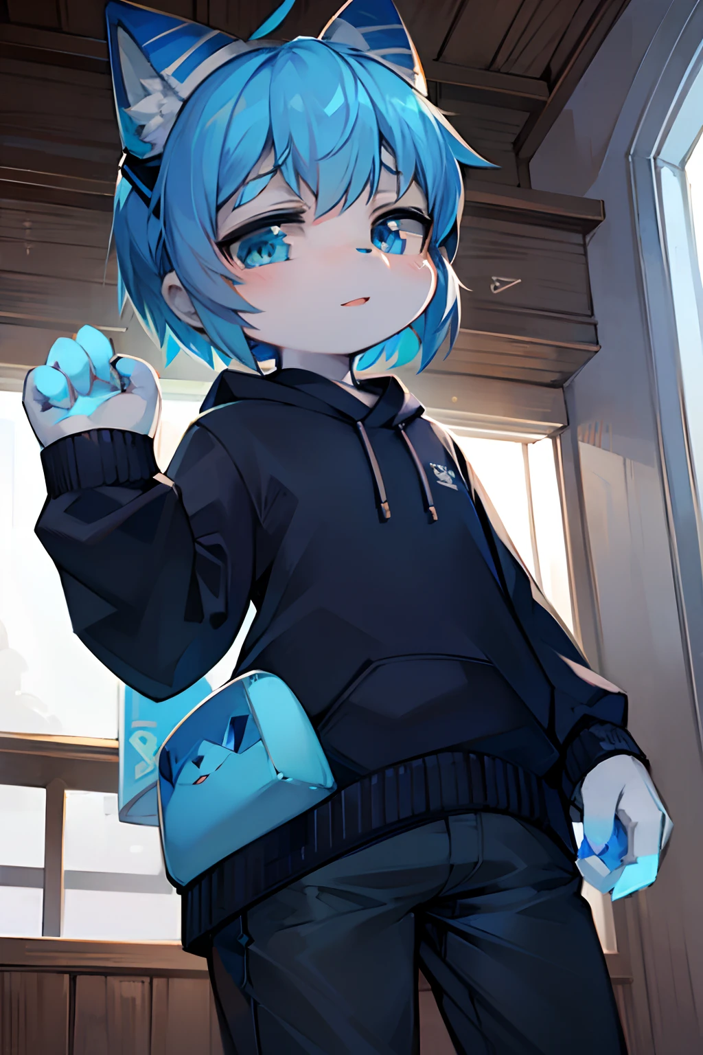 toddlers,blue color eyes,blue hairs,