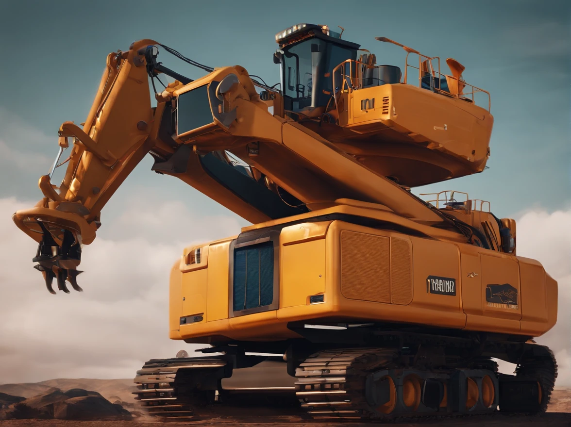Create Heavy Machinery Characters, estilo Pixar, com alta qualidade.