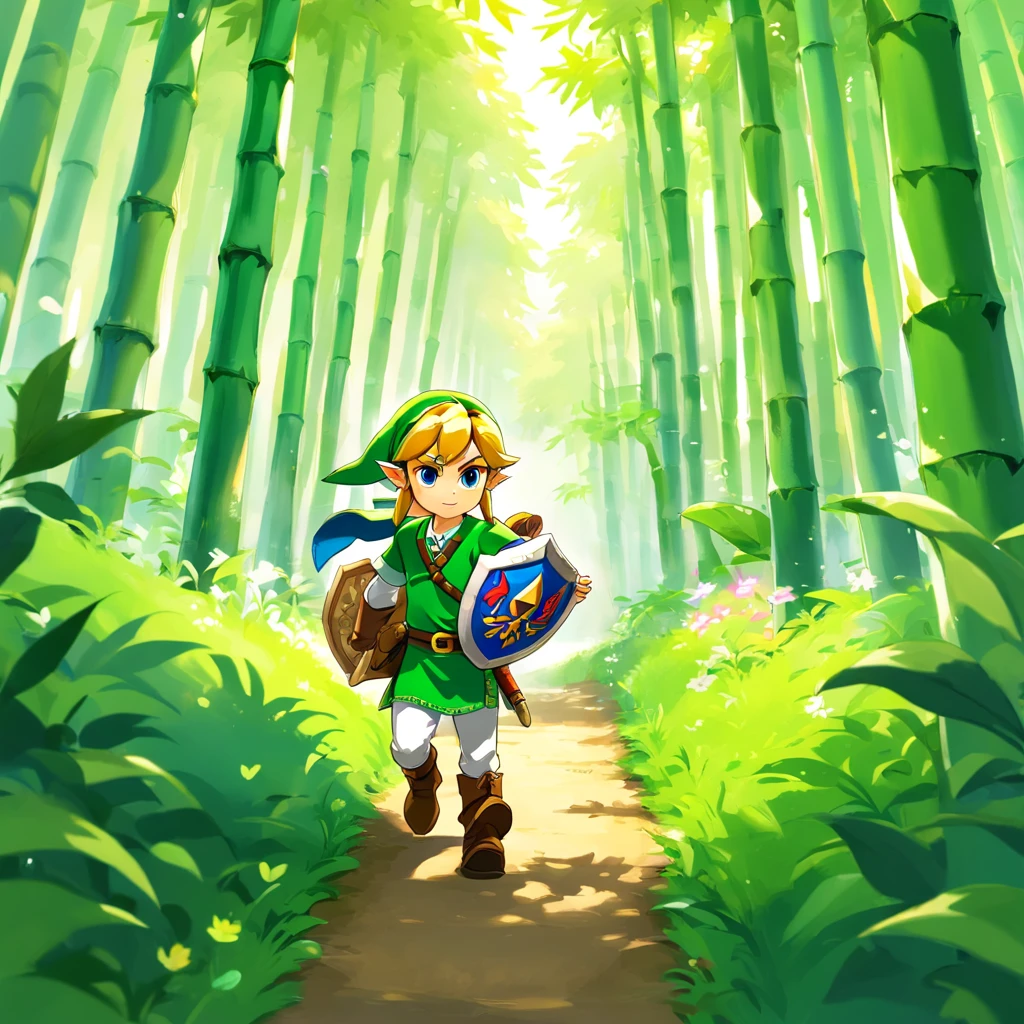 The boy set off with the cow,They walked through patches of verdant bamboo forests,Climbed over one steep hill after another,Find sparkling gems in ancient forests
