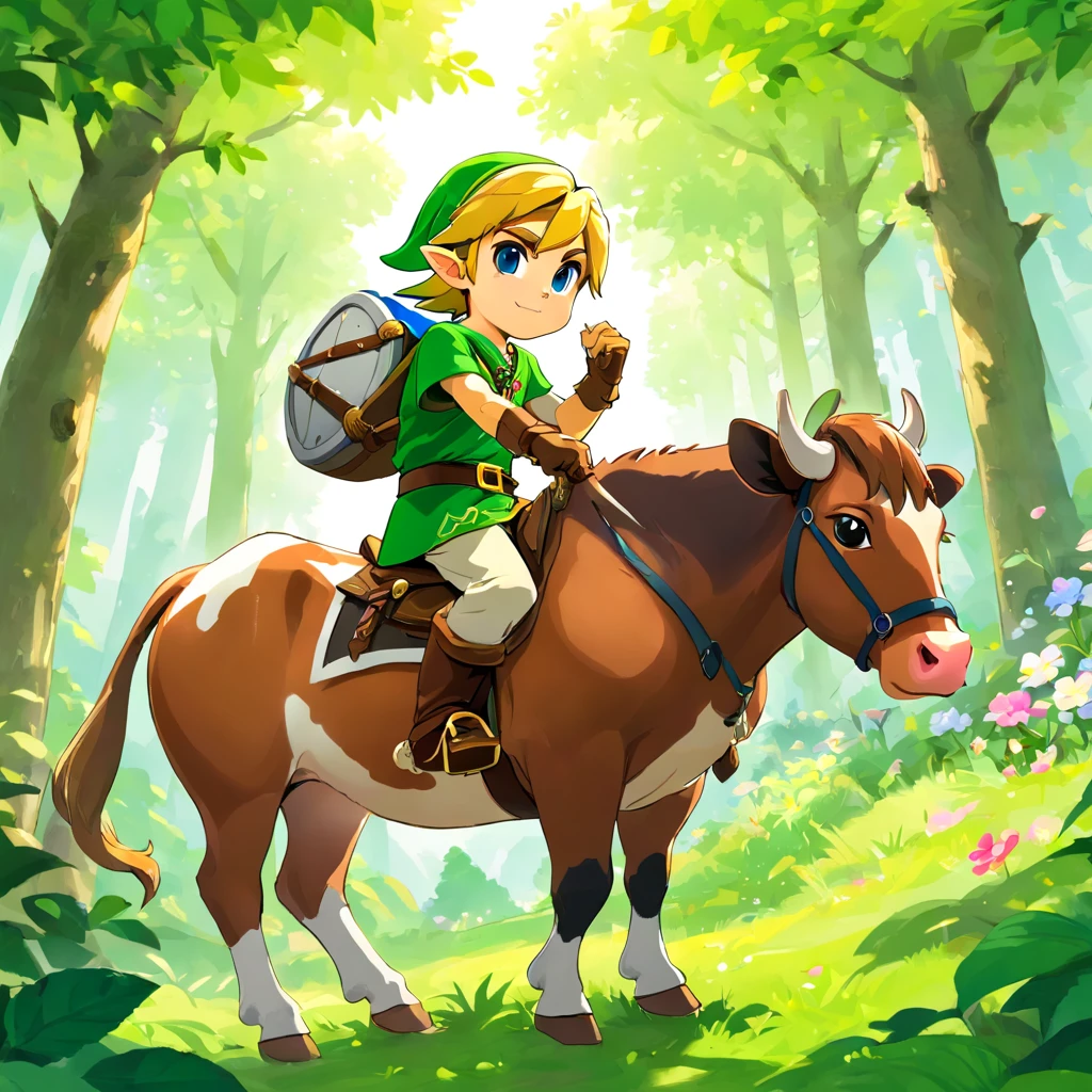The boy set off with the cow,,Climbed over one steep hill after another,Find sparkling gems in ancient forests