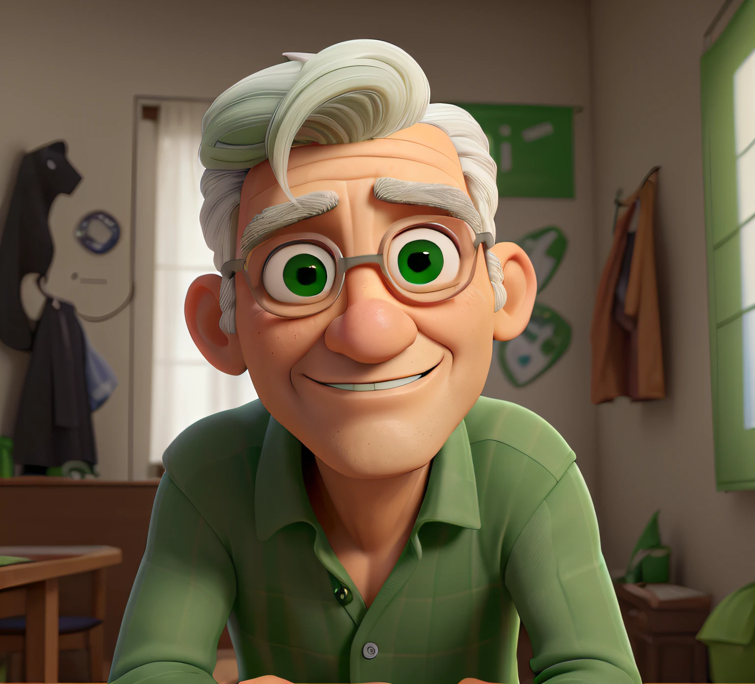 Homem loiro 49 anos olhos verdes bem claros cabelo curto nariz grande
