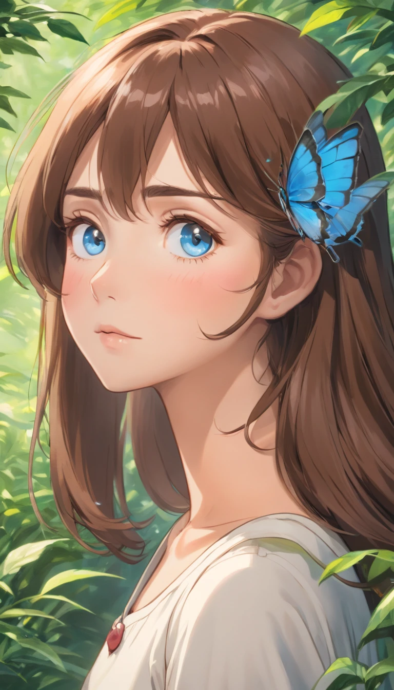 1 woman (best quality,4k,8k,highres,masterpiece:1.2),ultra-detailed,(realistic,photorealistic,photo-realistic:1.37), (brown hair, blue eyes), beautiful detailed eyes,beautiful detailed lips,extremely detailed eyes and face, frender photorealistic,