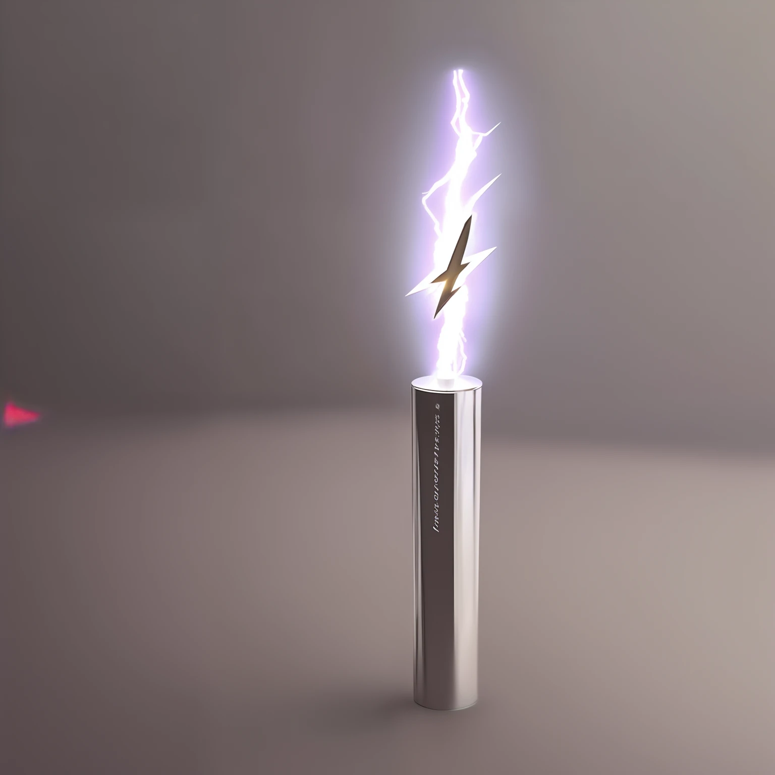 Realistic kpop lightstick with a lightning bolt on it and a bow