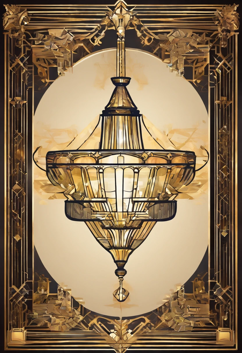 landing page for a chandelier of all design selling website, bright color