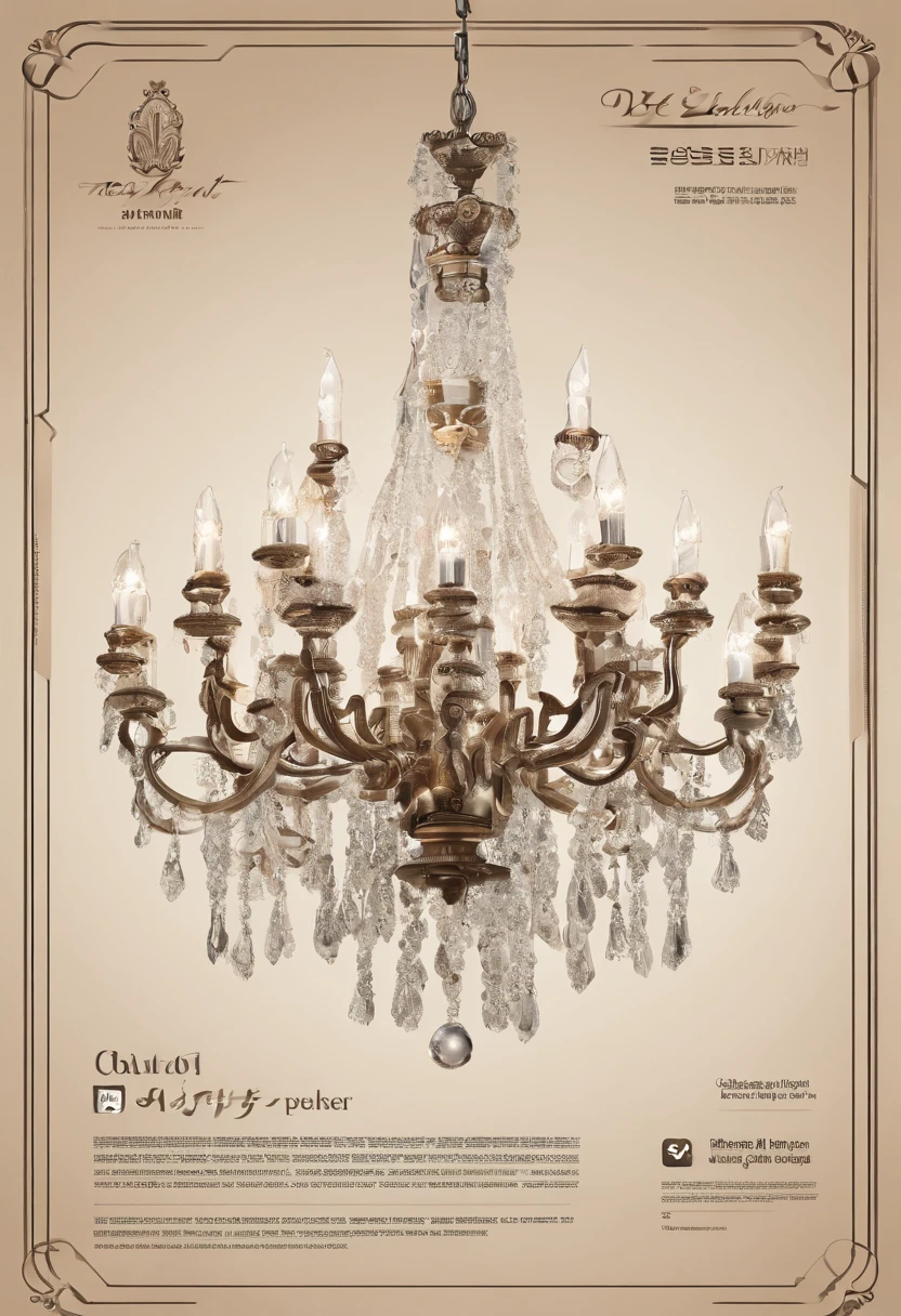 landing page for a chandelier of all design selling website