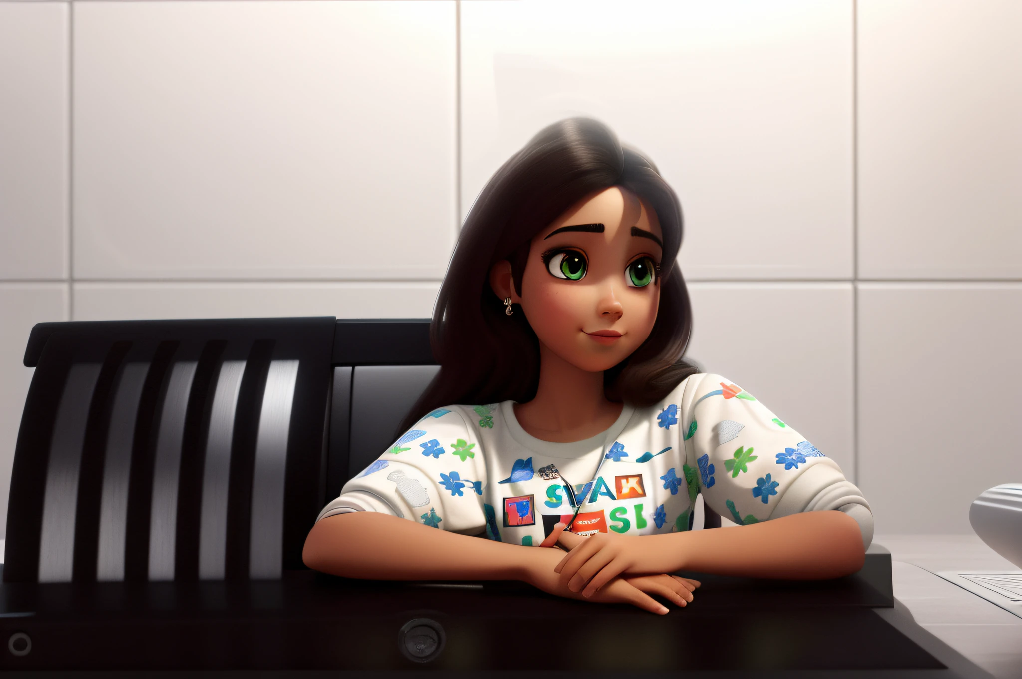 A mais alta qualidade de imagem, Detalhes marcantes, ultra-high resolution, (realismo: 1.4), The best illustration, favor details, 1girl altamente condensado, com um rosto delicado e bonito, vestido em um mecha preto e verde, usando um capacete mecha, segurando um controlador direcional, andar de moto, the background is a high-tech lighting scene of the future city. surreal illustration, surreal rendering, clean digital render, photorealistic render, surreal illustration