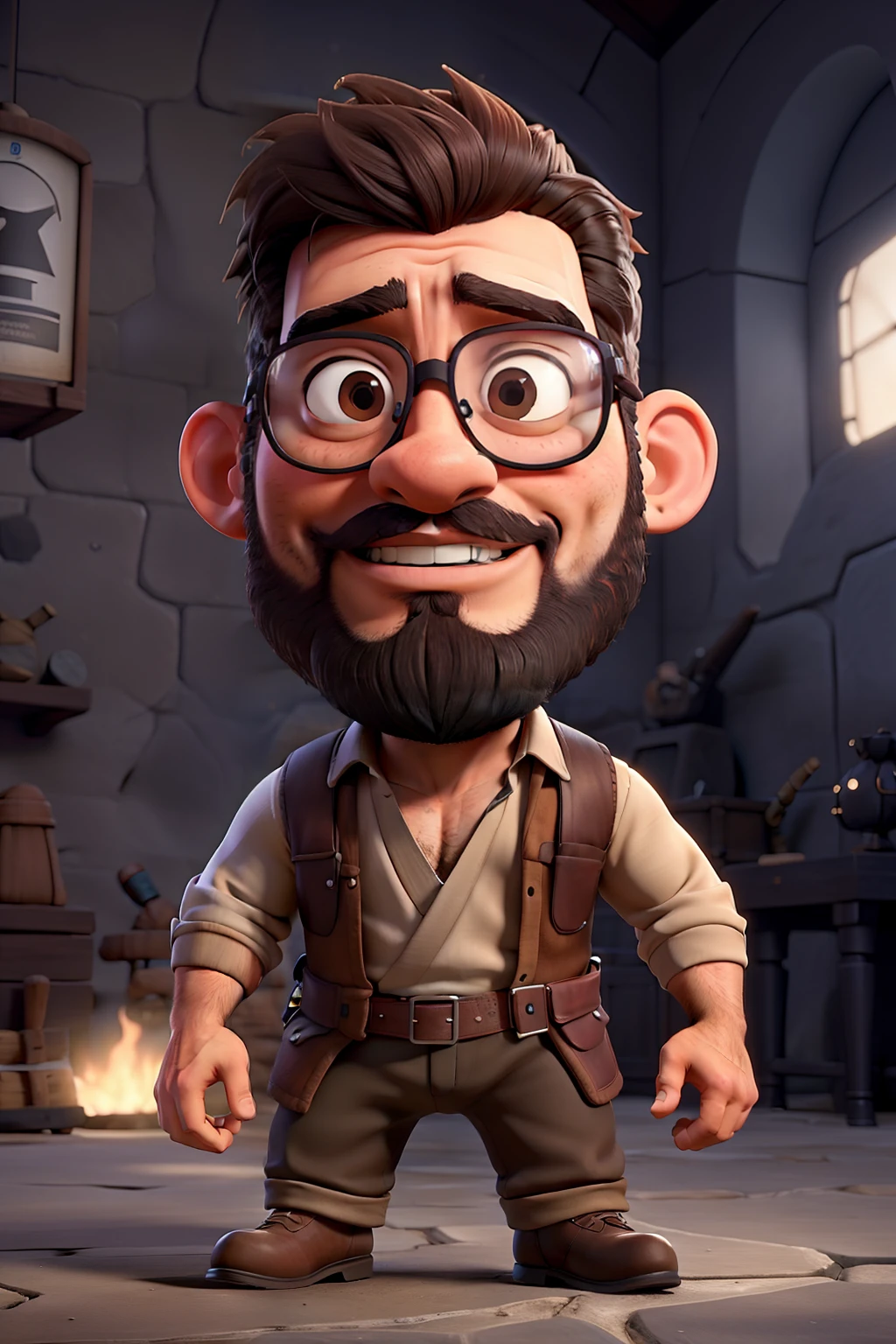 Man with glasses and beard, loiro, sabre de luz, star Wars, luta