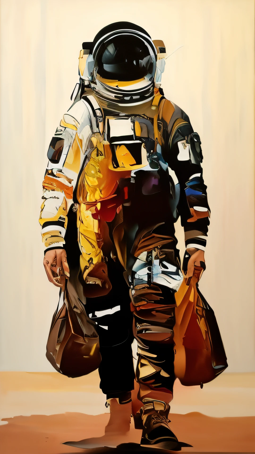 abstract art with large strokes of oil painting in the style of Jackie Lozano