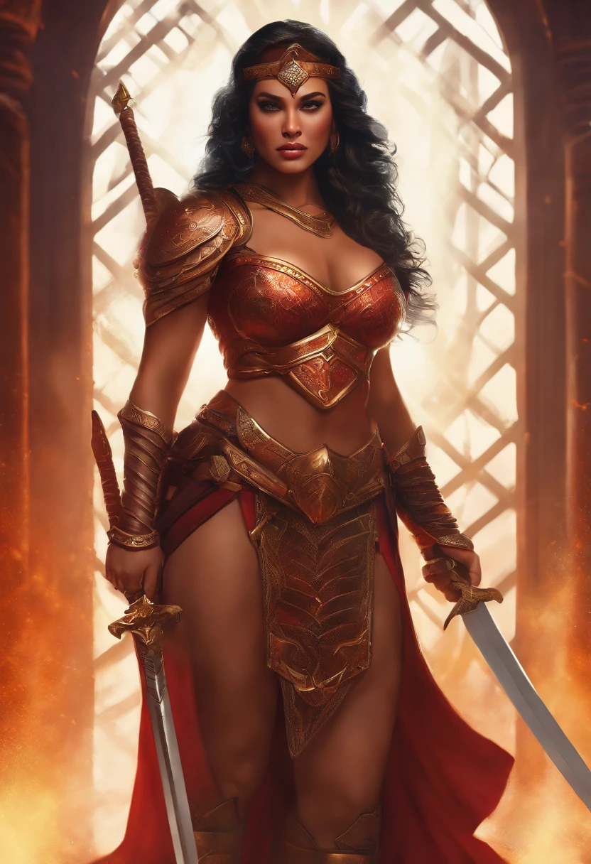 Female, warrior, thicc