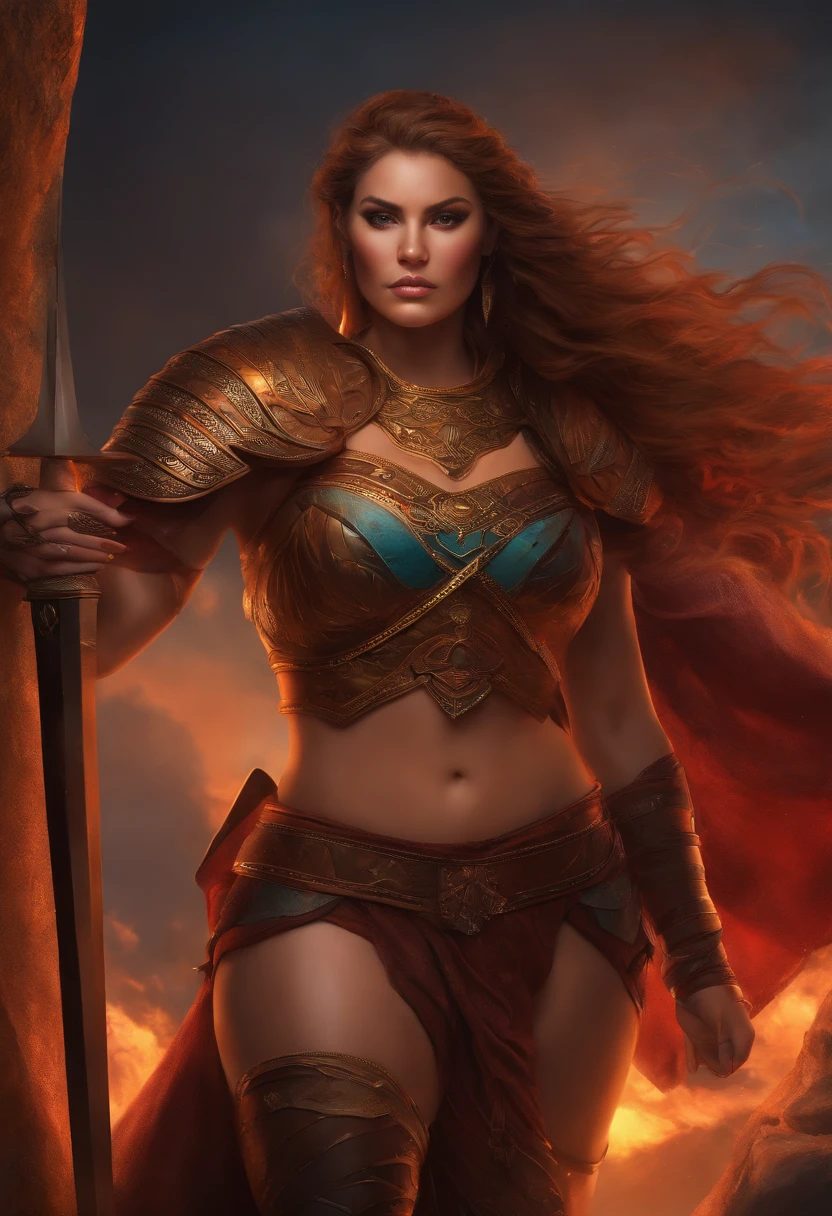 Female, warrior, thicc