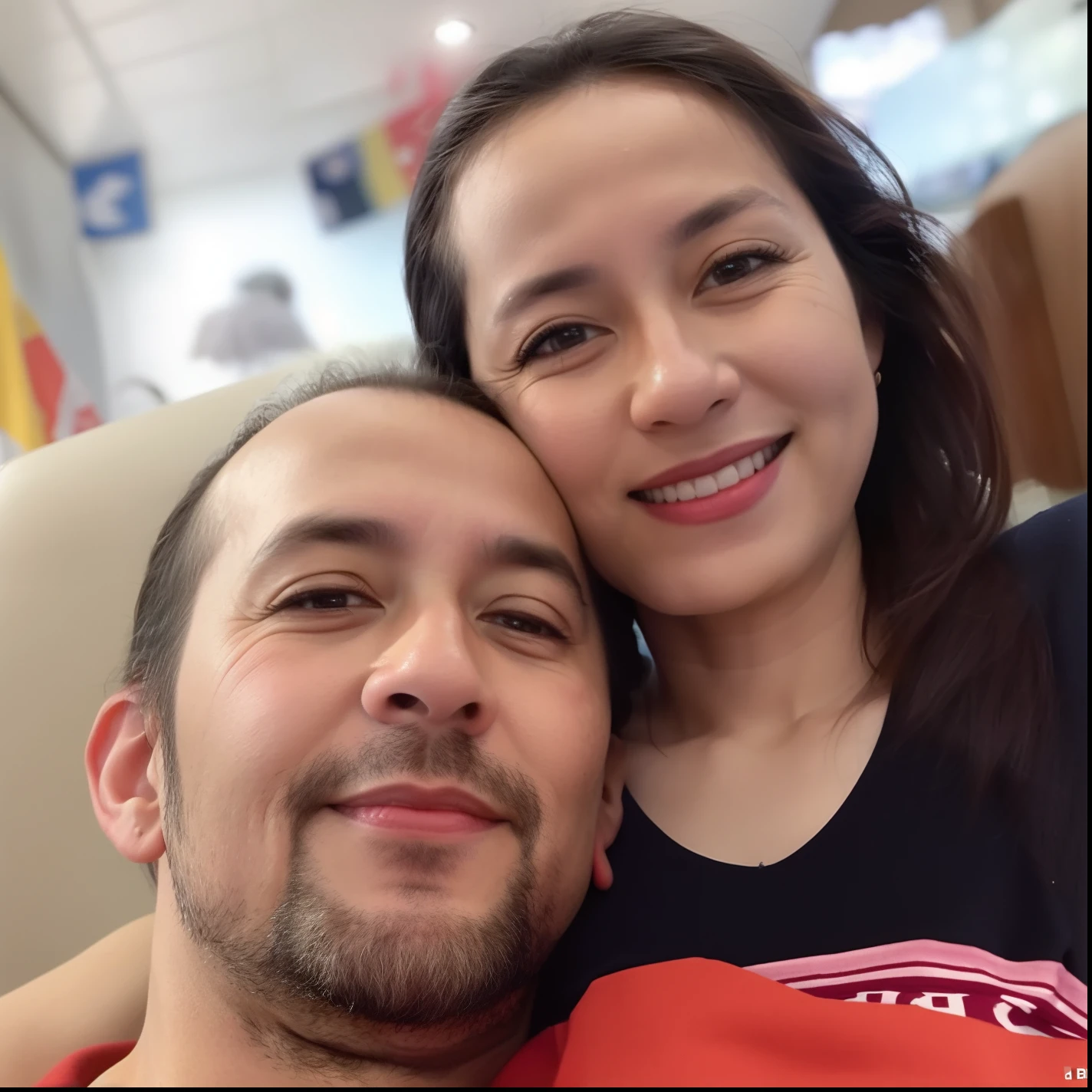 there is a man and woman that are sitting together, momma and papa, imagem de perfil, facebook post, foto de perfil, foto de perfil, taken in the early 2020s, foto do perfil, foto retrato, vacation photo, Postagem no Reddit, 3 5 year brazilian mother, Fotografia selfie 8k, Imagem, Retrato de duas pessoas, Fotografia tirada em 2 0 2 0