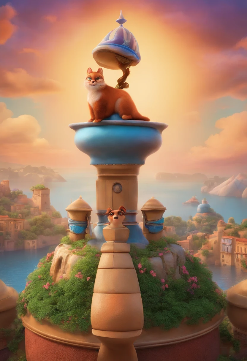 A Dream Architect Inspired by Pixar Animation, de perto. The character takes center stage with captivating facial expressions, oferecendo um toque de irrealidade