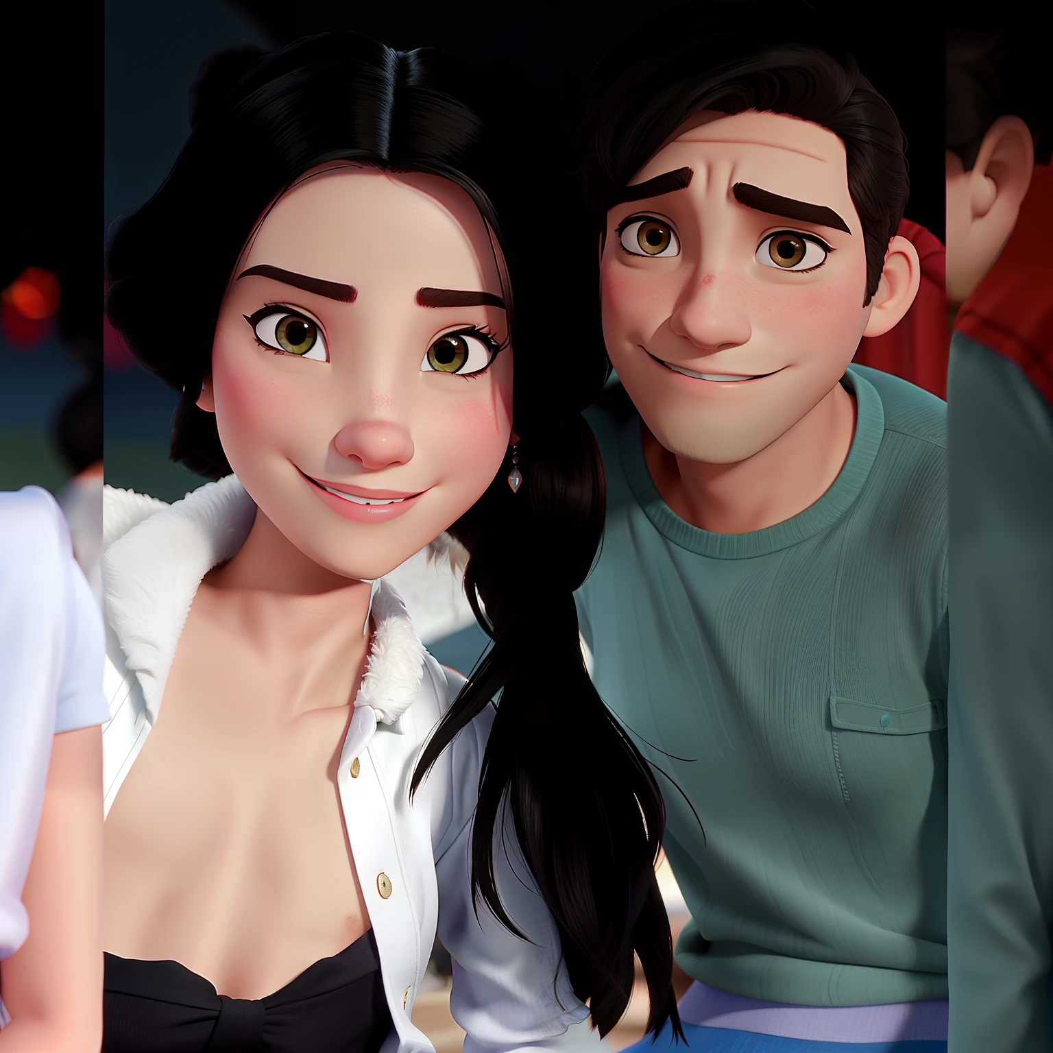 Casal feliz igual filme da Disney amor